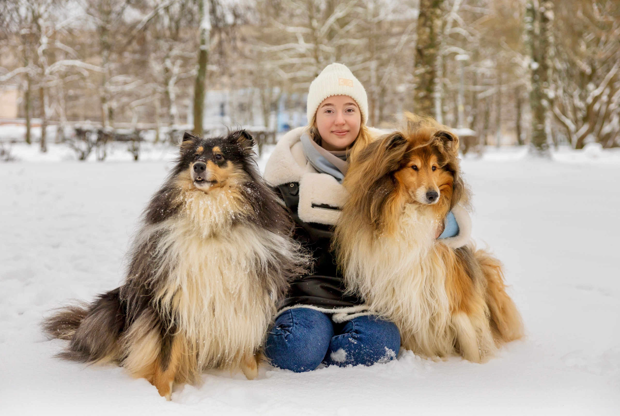 Фотосессия с питомцами (Анастасия, Габри и Лара). Фотограф Люся Воробьева