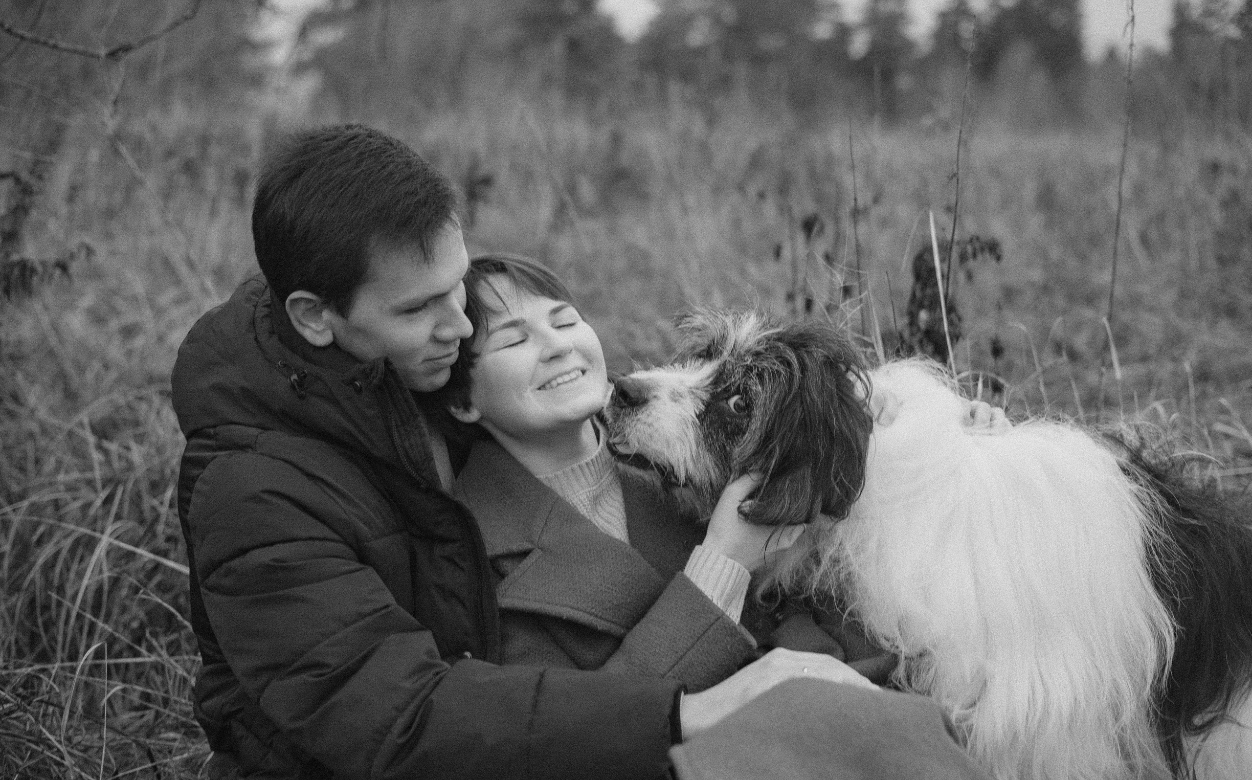 Даша, Глеб, Барс и Бруно. Фотограф-анималист Богданова Полина