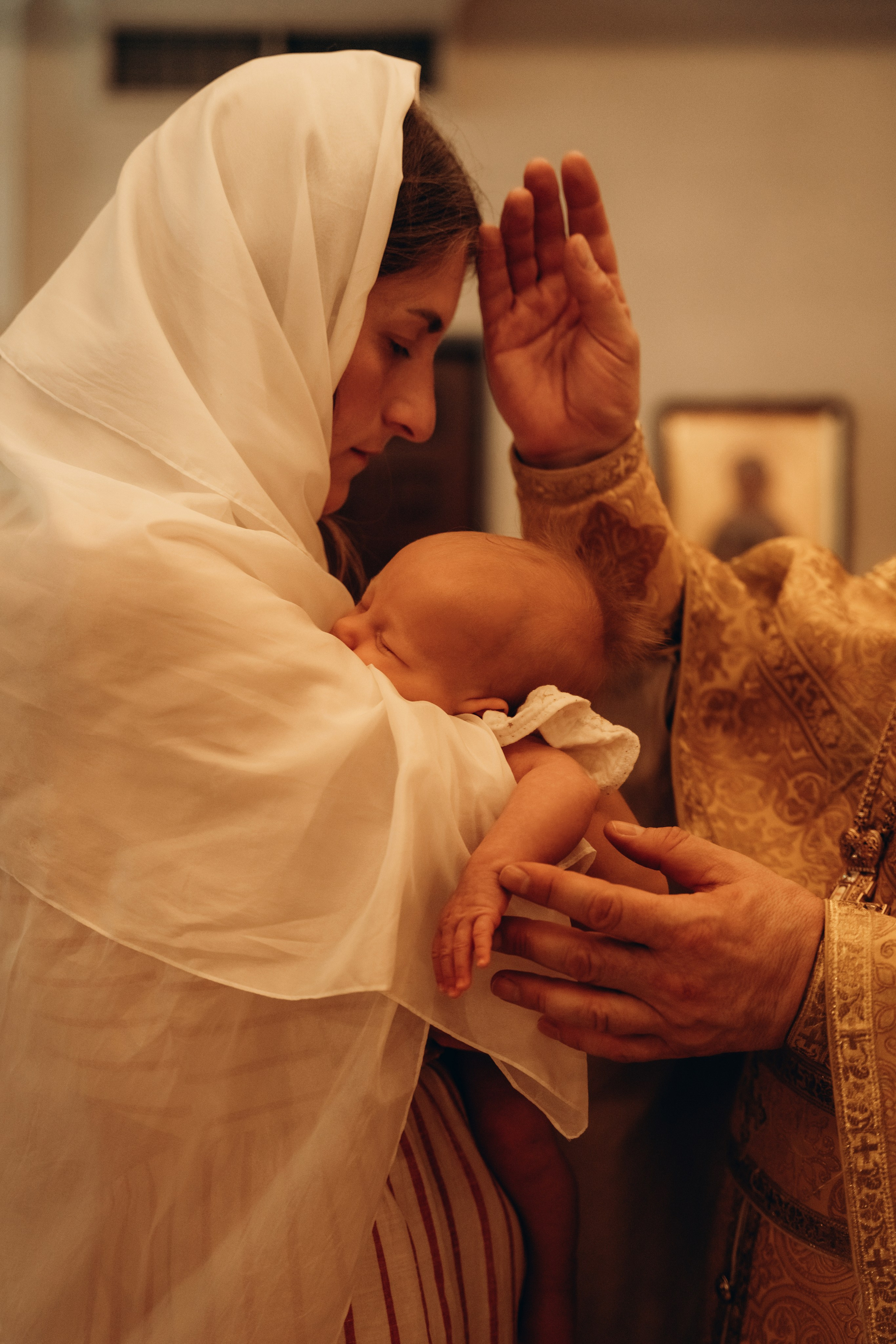 Крещении Есении. Фотограф Мария Миллс | Минск