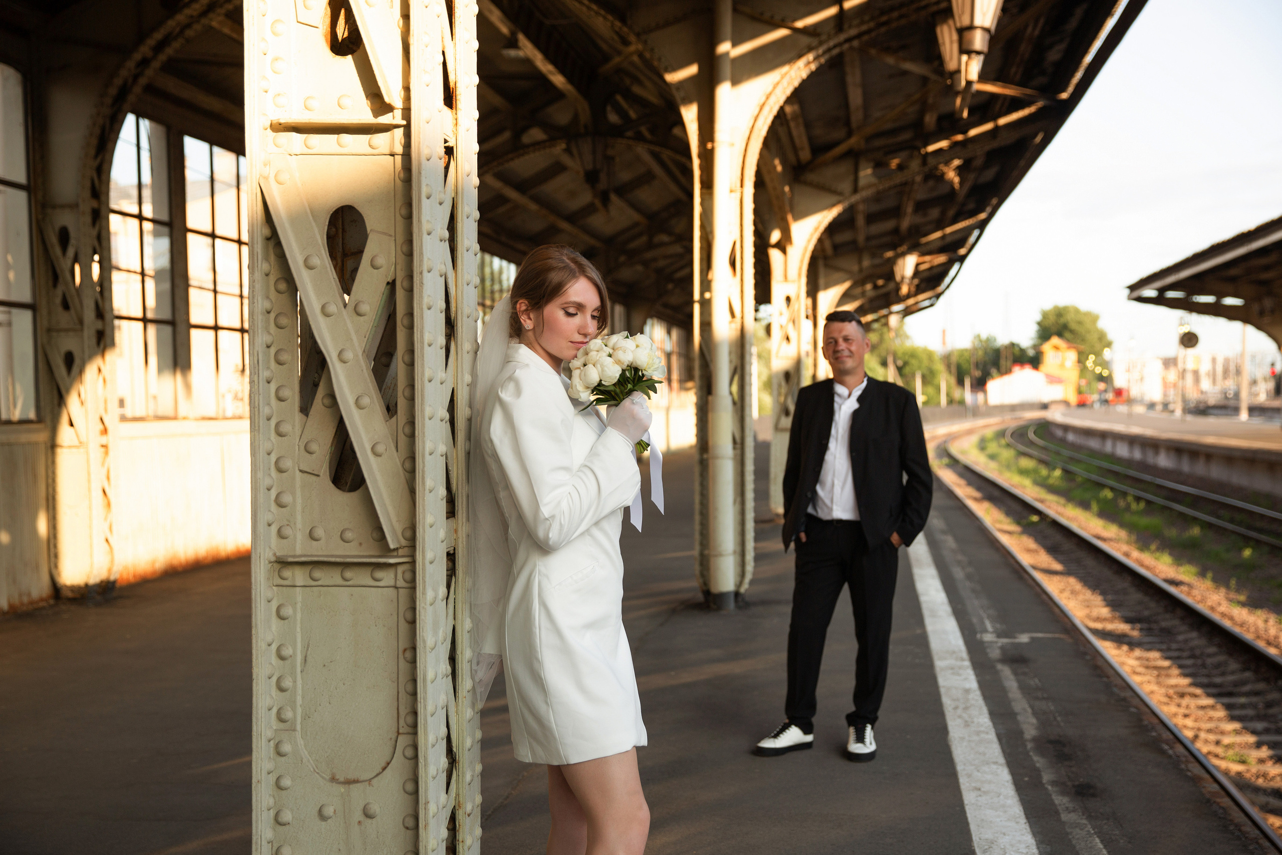 Анонс свадебной серии на Витебском вокзале. Свадебный и портретный фотограф в Санкт-Петербурге Надежда Чечулина
