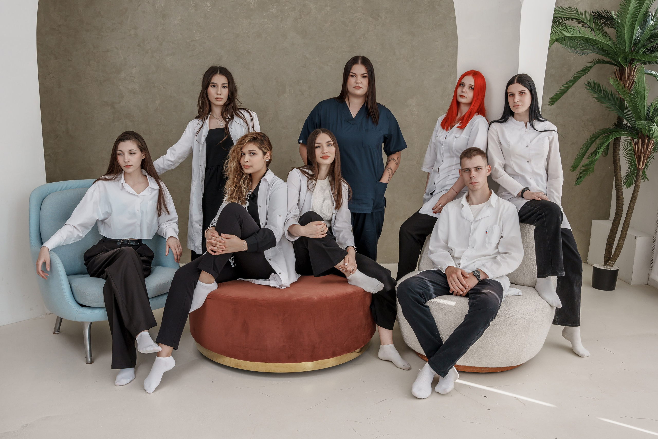 Выпускники мед колледжа — сьемка в студии. Ольга Плаксина фотограф в Саратове