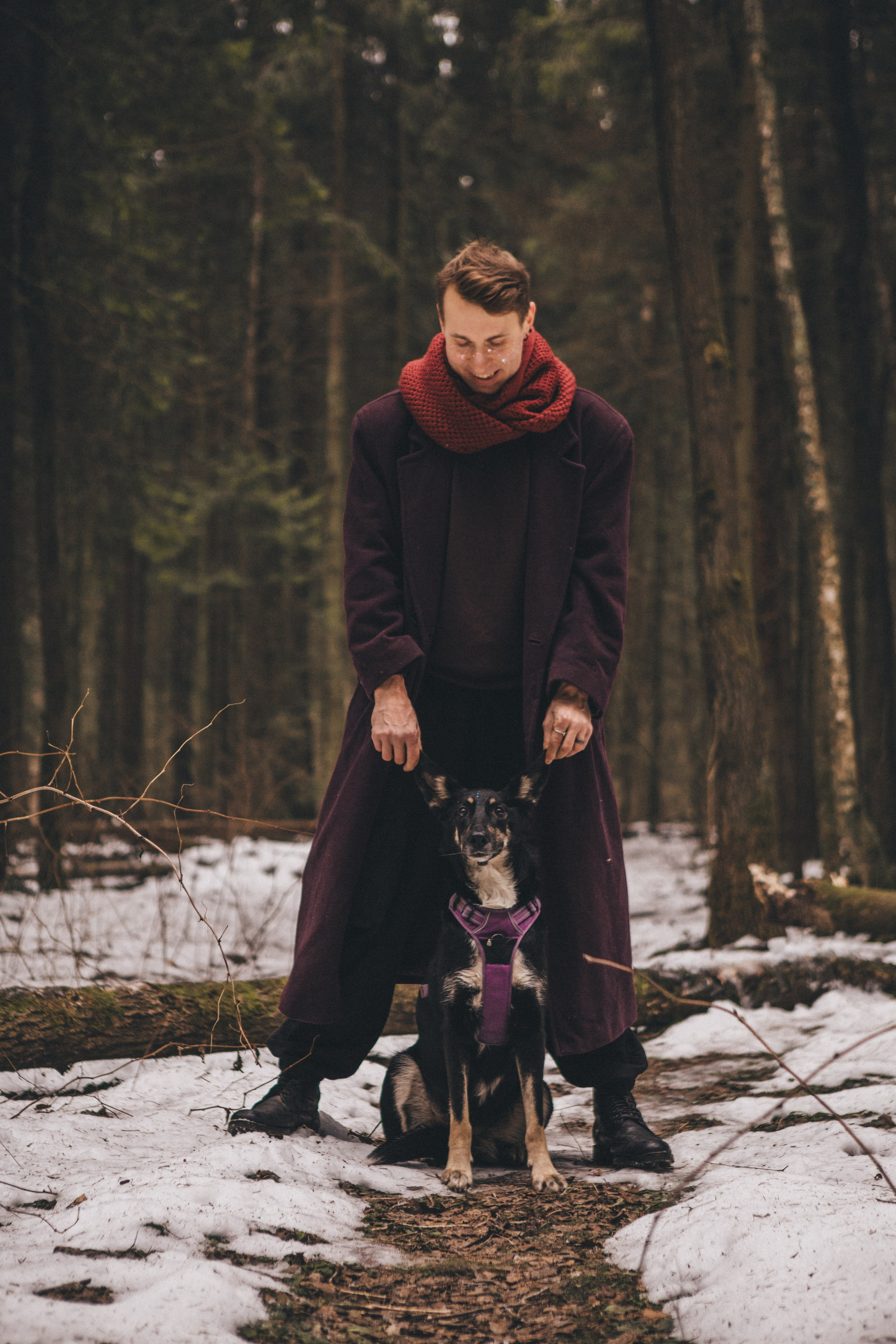 A cinematic tale of true love and unbreakable friendship between a man and a dog. Portrait, family and pet photographer in Cyprus, Ksenia Bourdelle