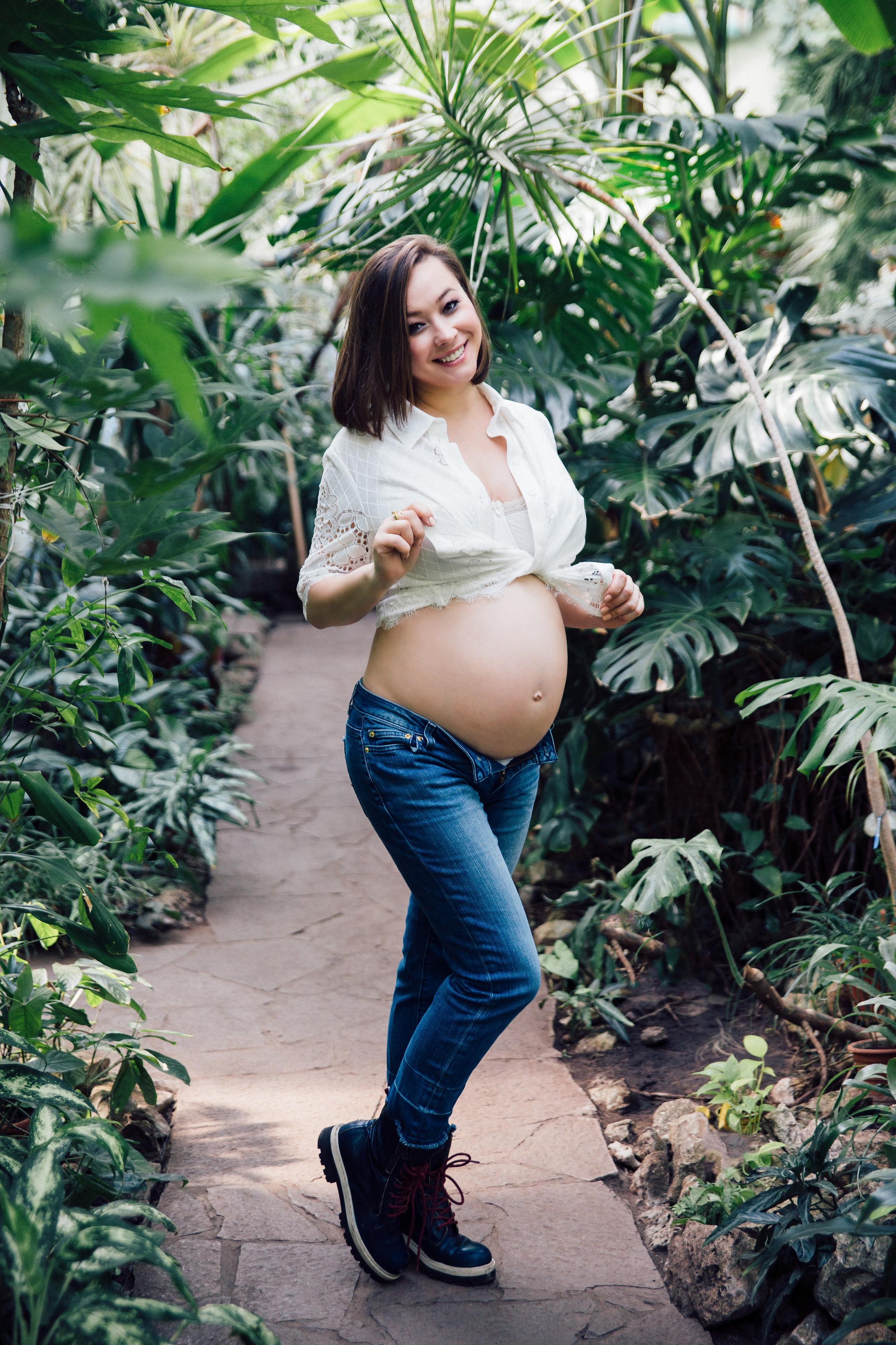 Фотосессия беременности в ботаническом саду. Фотограф в Самаре Екатерина Кроз