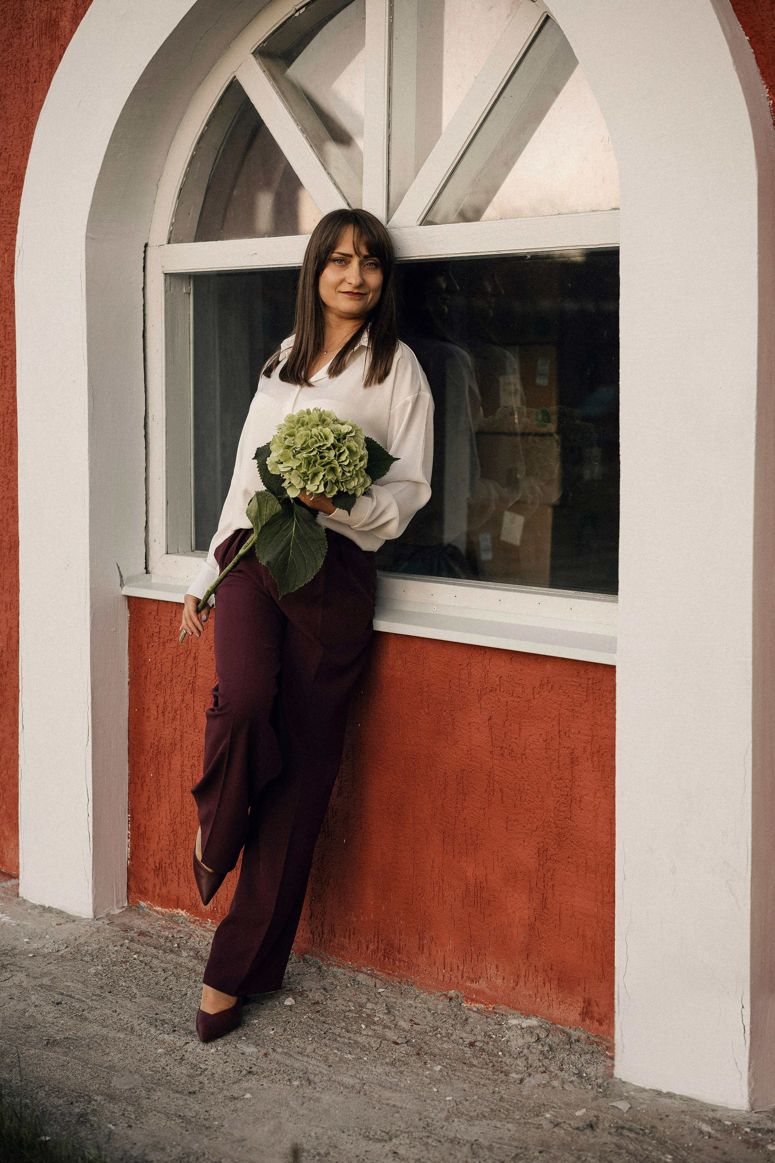 Натали с гортензией. Портретный, семейный и свадебный фотограф в Нарьян-Маре