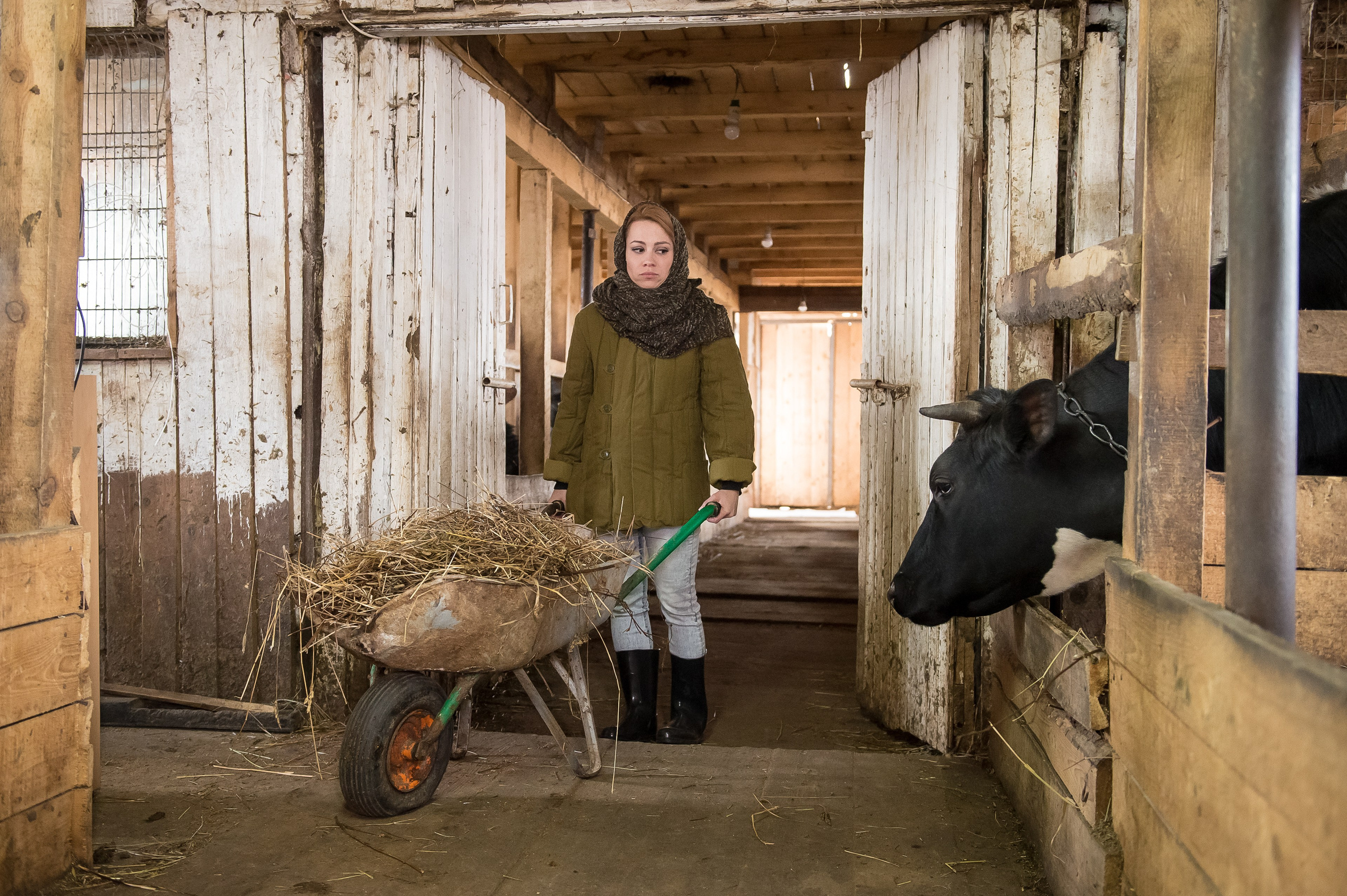 Jana Nedzvetskaya. Показ в коровнике. 2016. Дима Бабушкин. Фотограф. Подиум. Репортаж. Творчество. Дорого