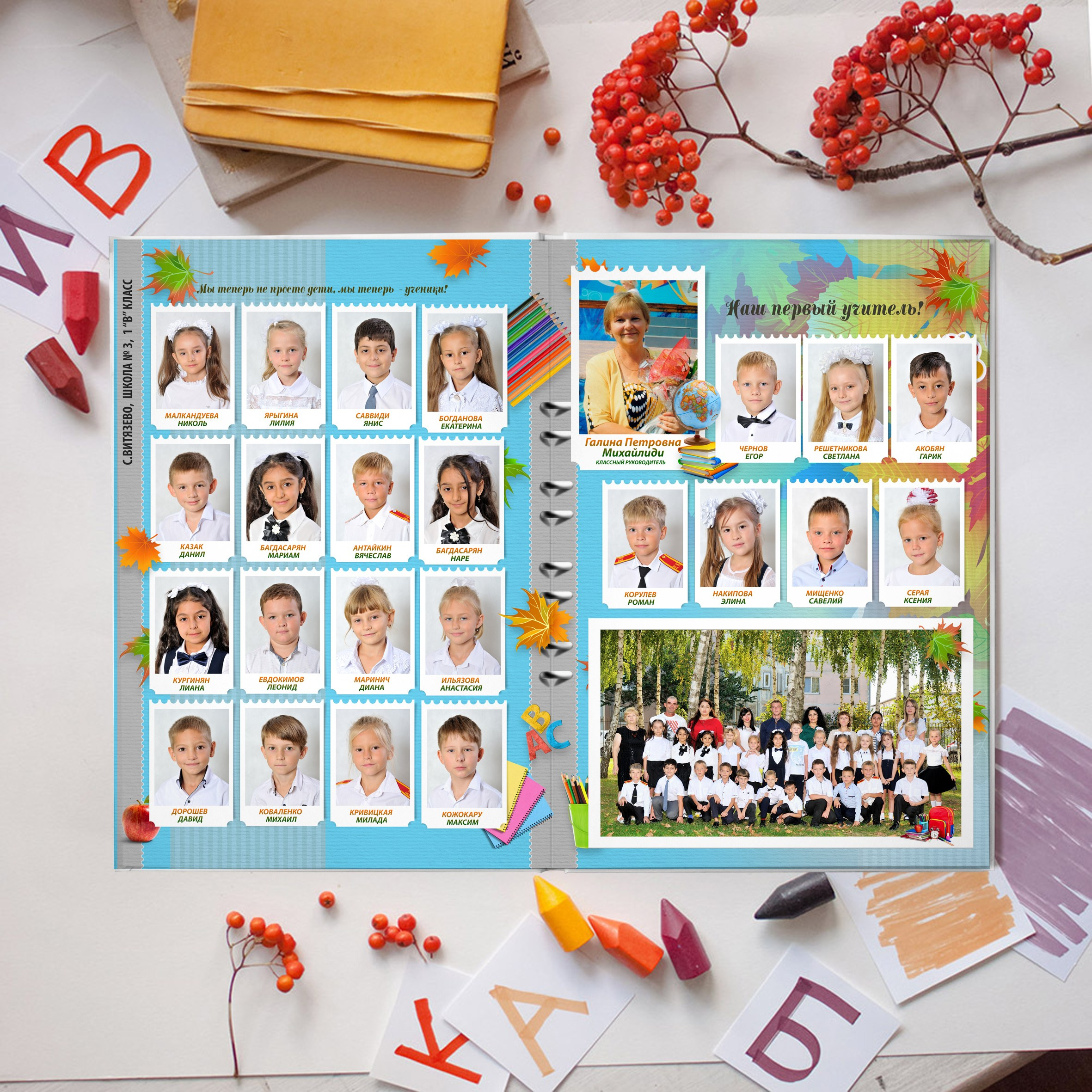 Желтые листья