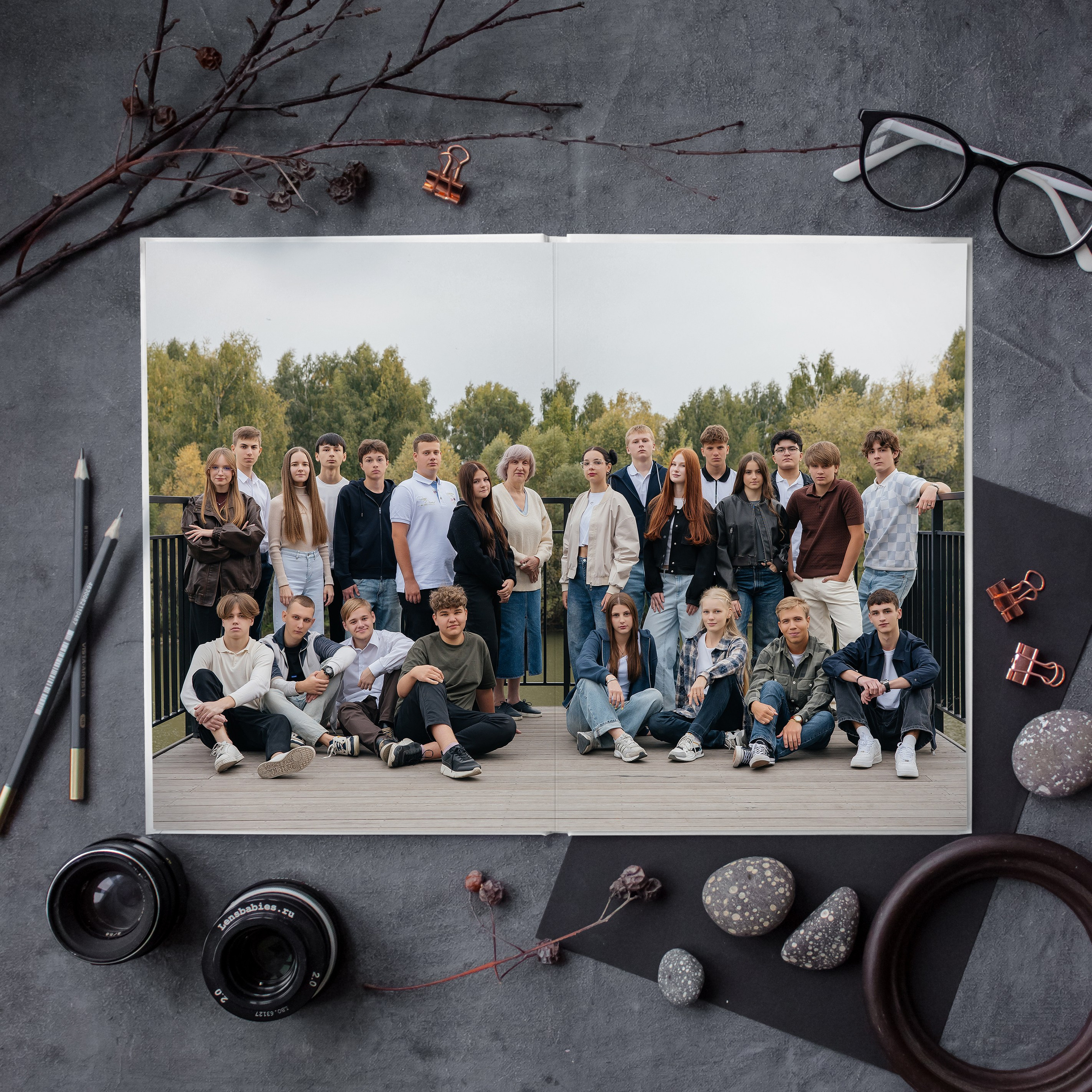 Альбом общей верстки 21×30. Школьный фотограф в Новосибирске Наталья Иванченко
