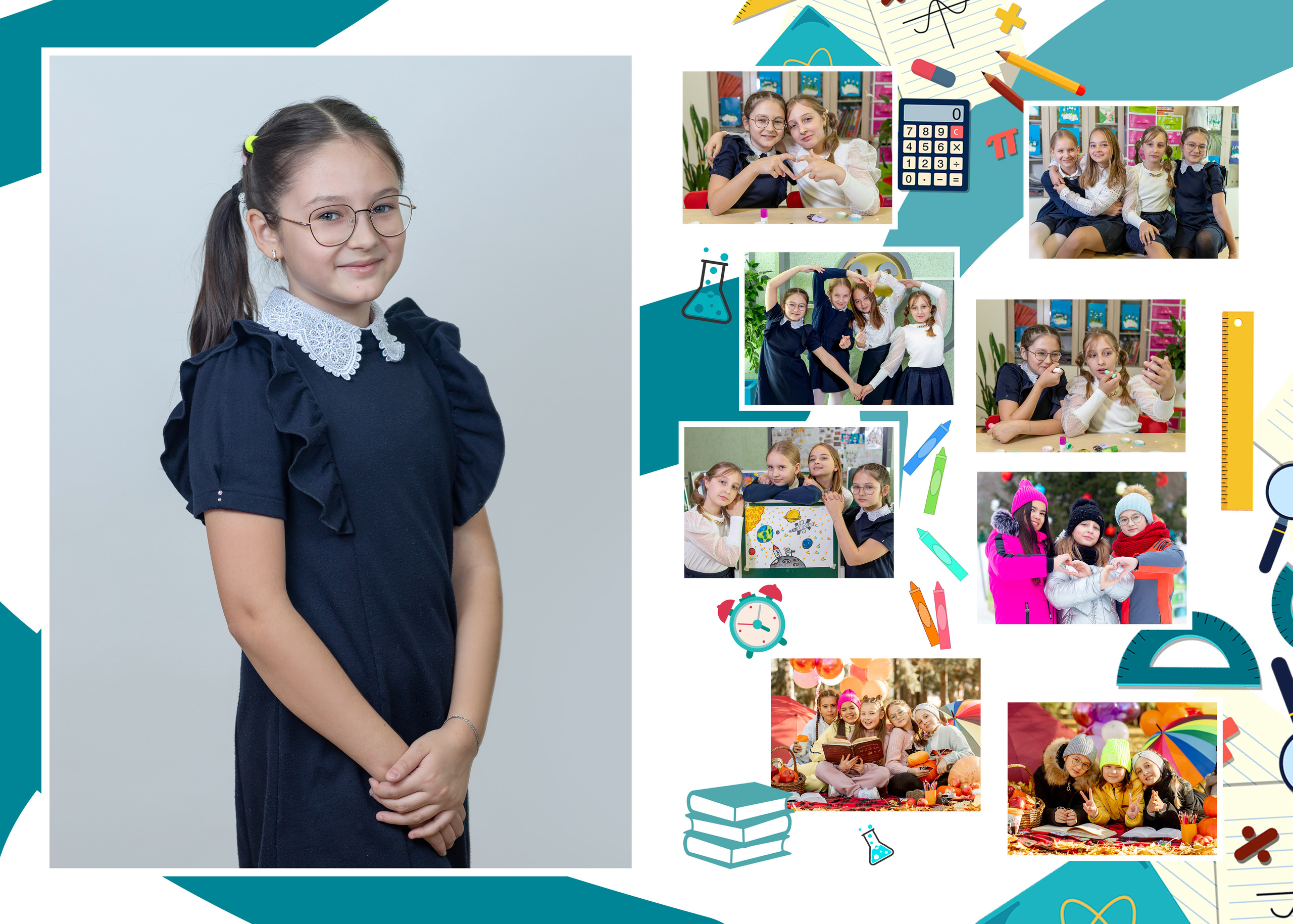 Альбом пакет Шикарный (Дизайн Бирюза). Выпускные альбомы Казань. Семейный и детский фотограф Михаил Мигачев