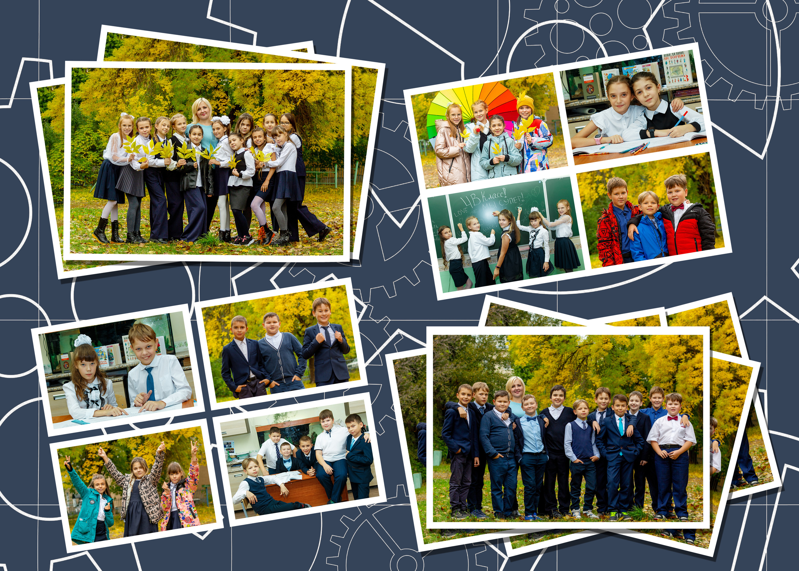 Вариант дизайна альбома Тёмный. Выпускные альбомы Казань. Семейный и детский фотограф Михаил Мигачев