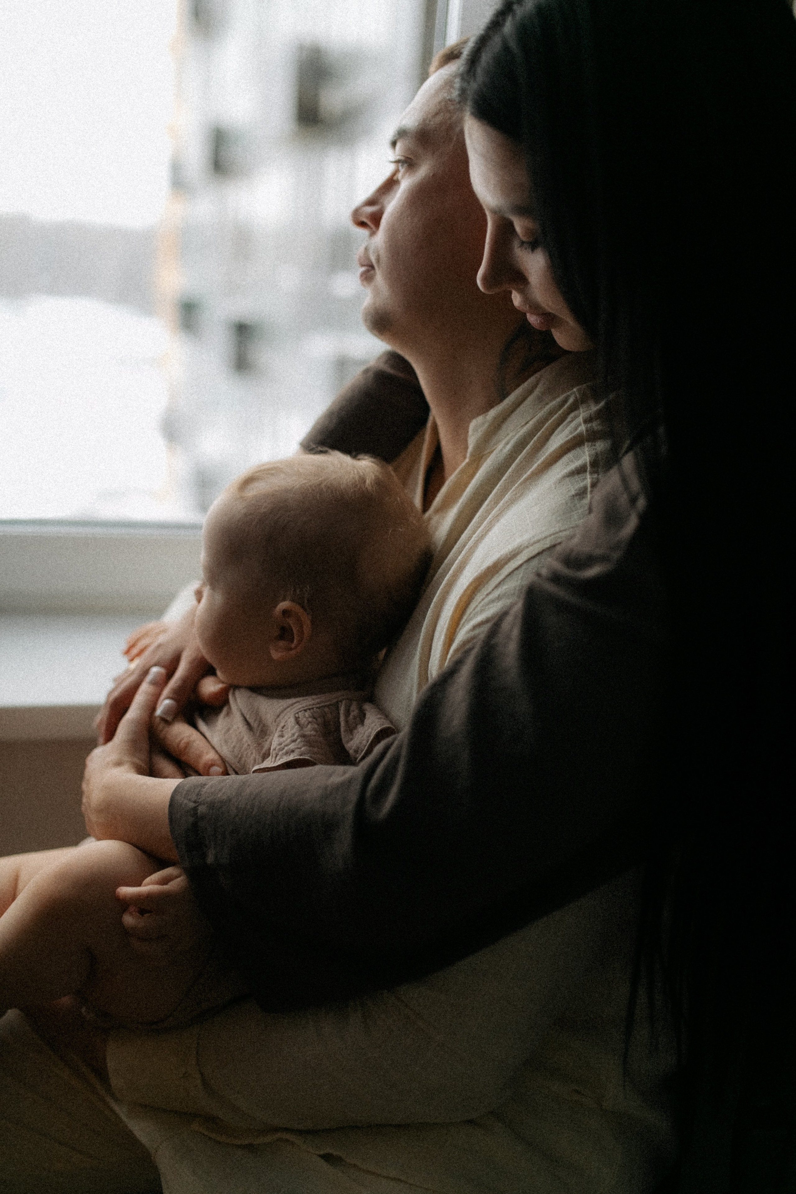 Денис, Юля и крошка Варвара. Семейный фотограф в Москве и Люберцах Юлия Гуськова
