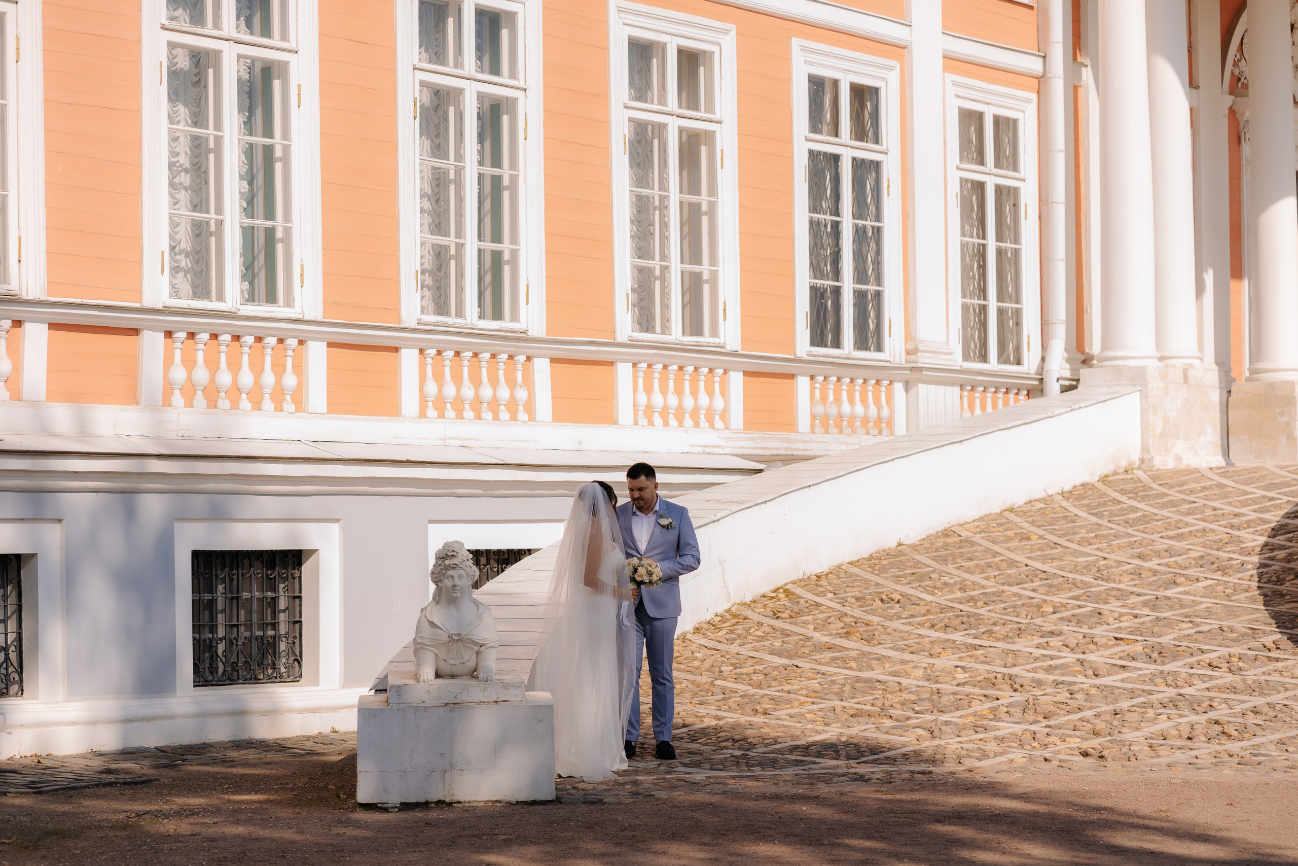 Свадебная фотосессия в Москве, парк Кусково. Свадебный фотограф в Москве Анна Полушина