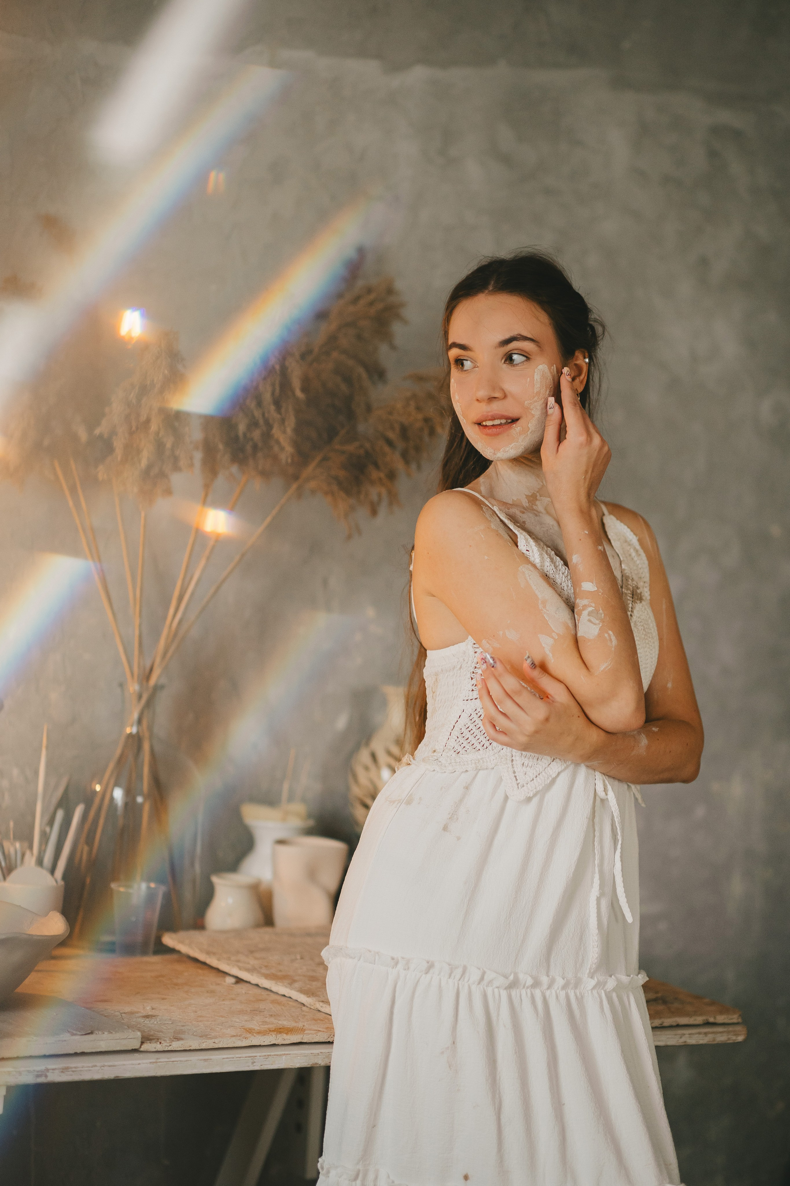 Дима и Даша в гончарной мастерской. Семейный lifestyle фотограф в Санкт-Петербурге Людмила Пахомова