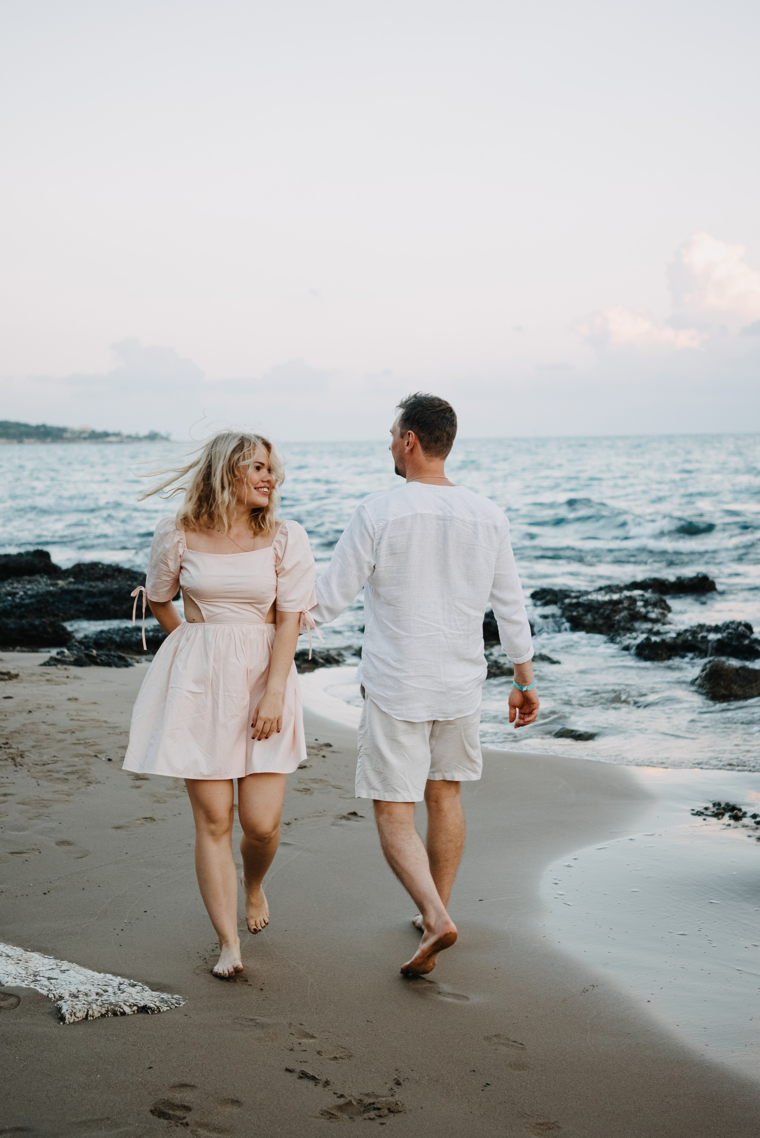 Съемка пары на море. Портретный и свадебный фотограф в Тбилиси • xeniqo