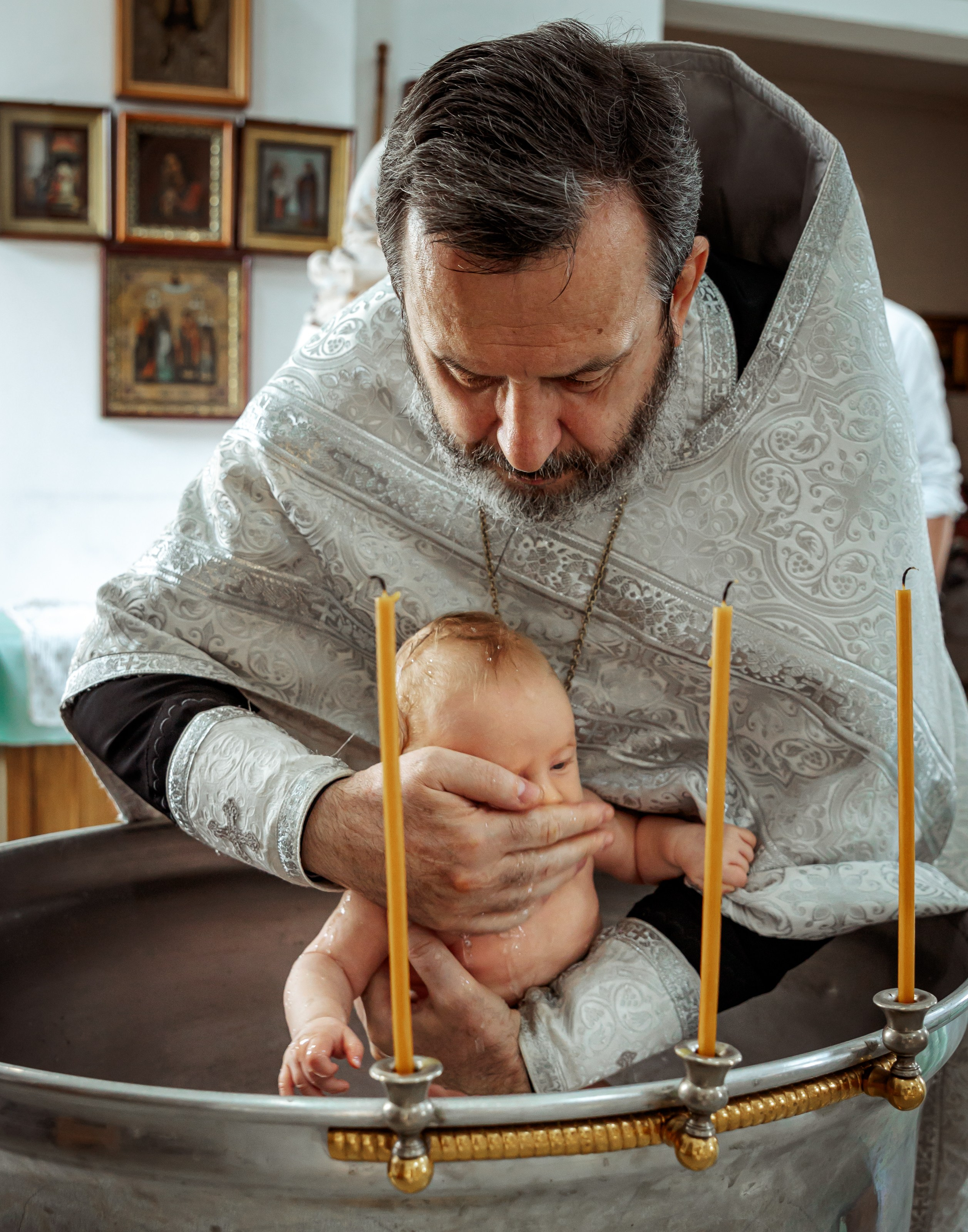 Крещение Сияны. Портретный и семейный фотограф в Москве Ирина Голубчина