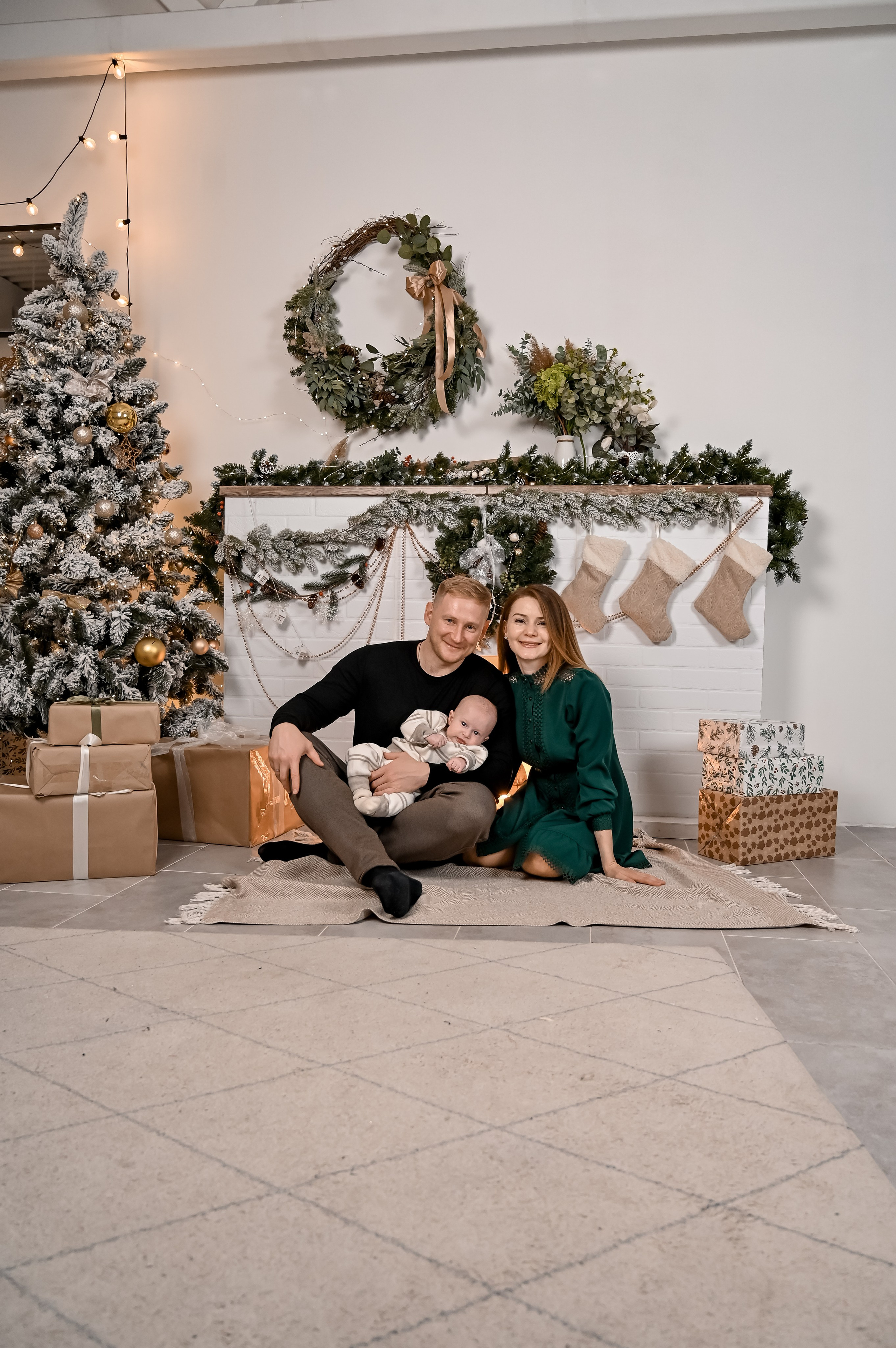 Новогодняя фотосессия в студии. Семейный и свадебный фотограф в г. Уфа Динара