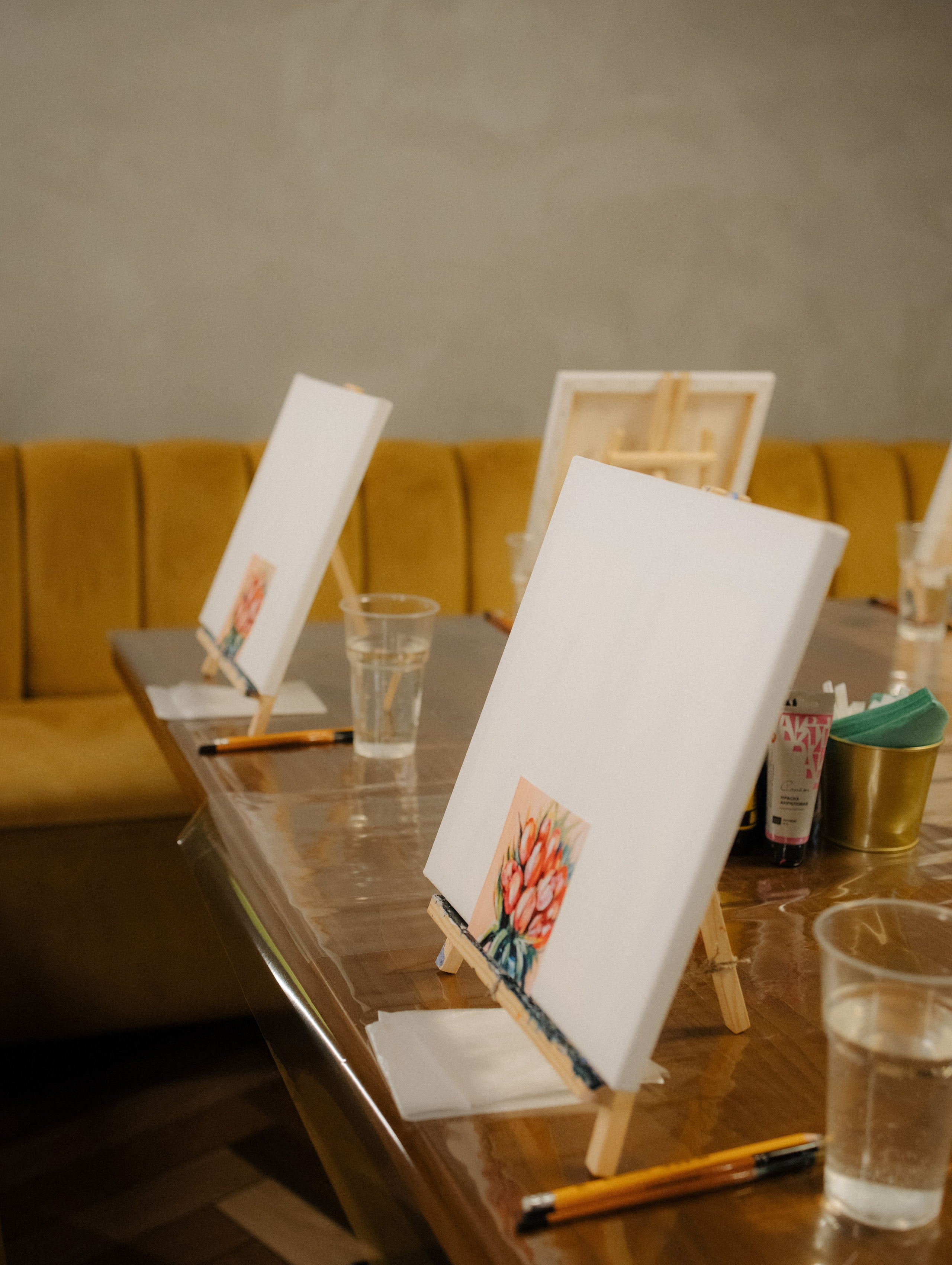 Арт-вечеринки (свечи и рисование). Фотограф Углич и Ярославль Ольга Тятюшкина