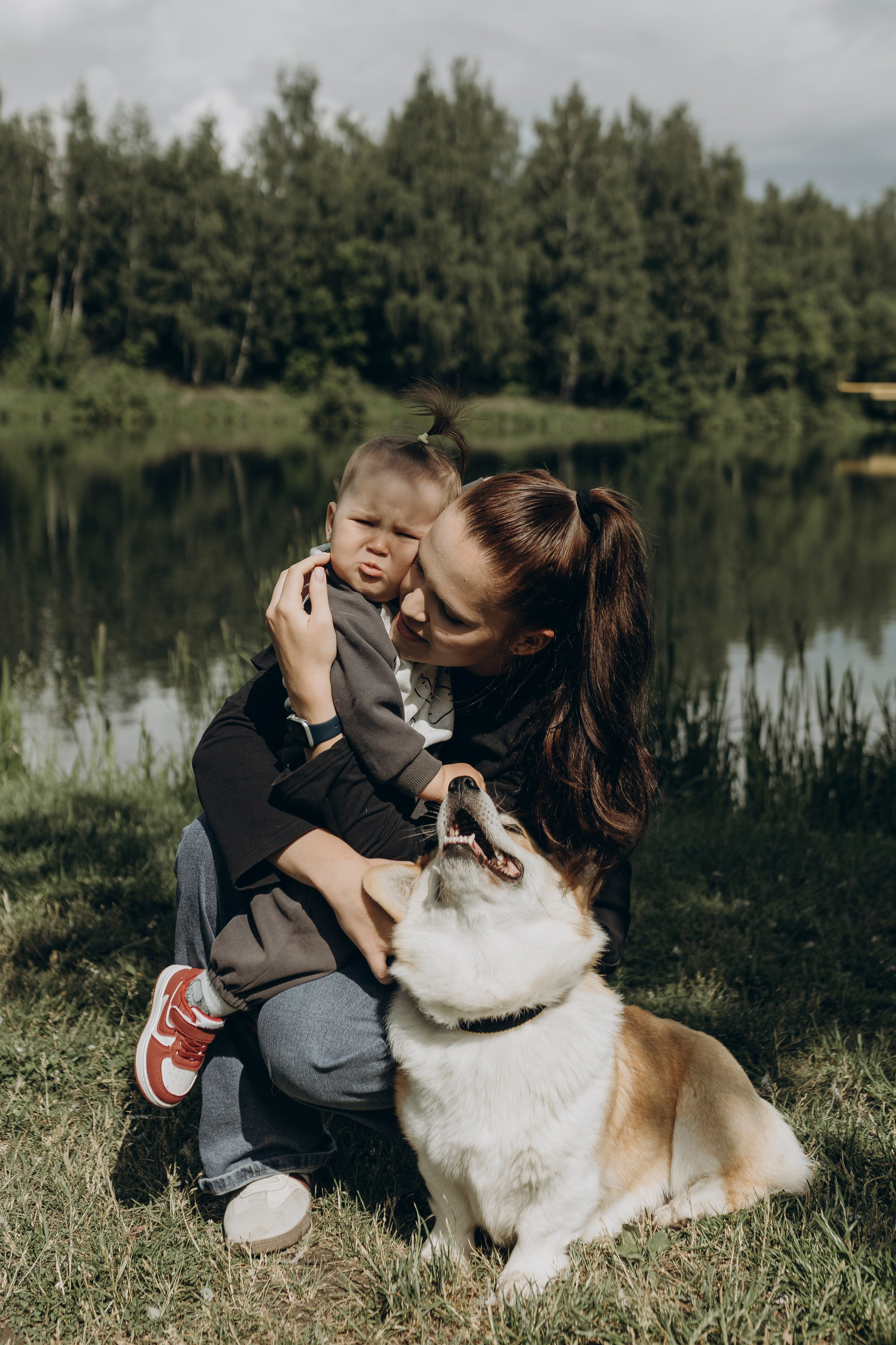 Прогулка с корги. Семейный и детский фотограф в Рязани Васюгова Мария