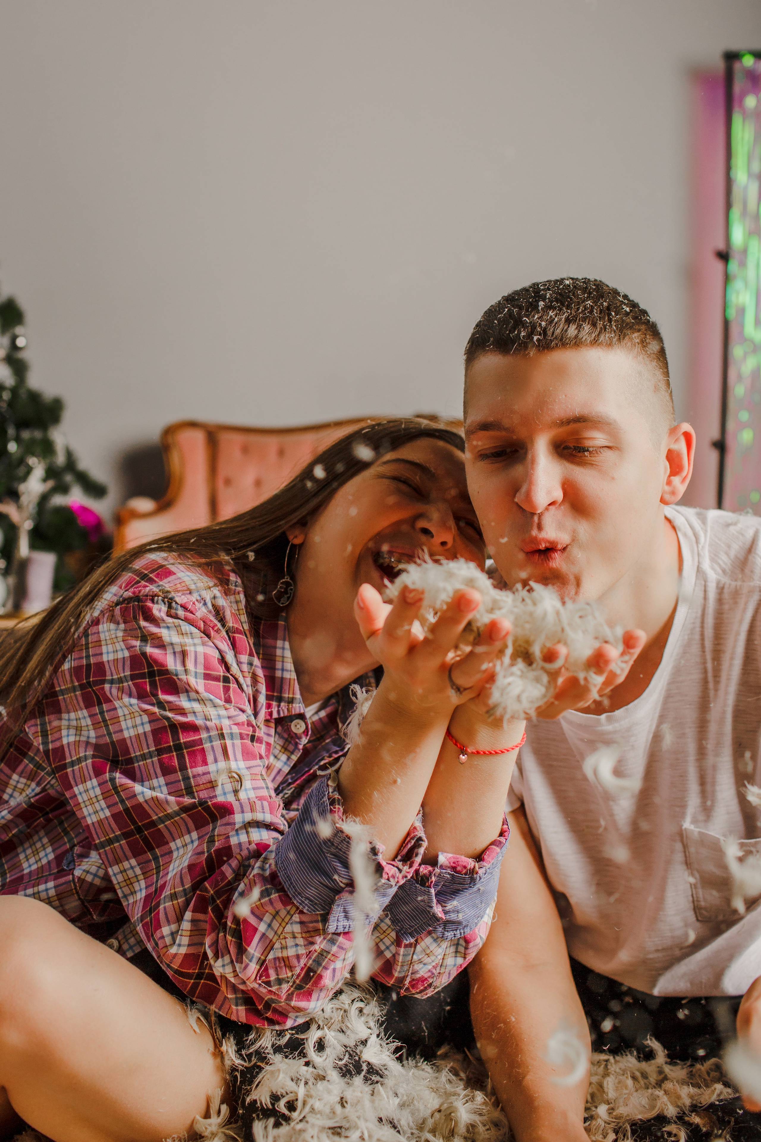 Новогодняя фотосессия love story. Свадебный фотограф Кирилл Белый