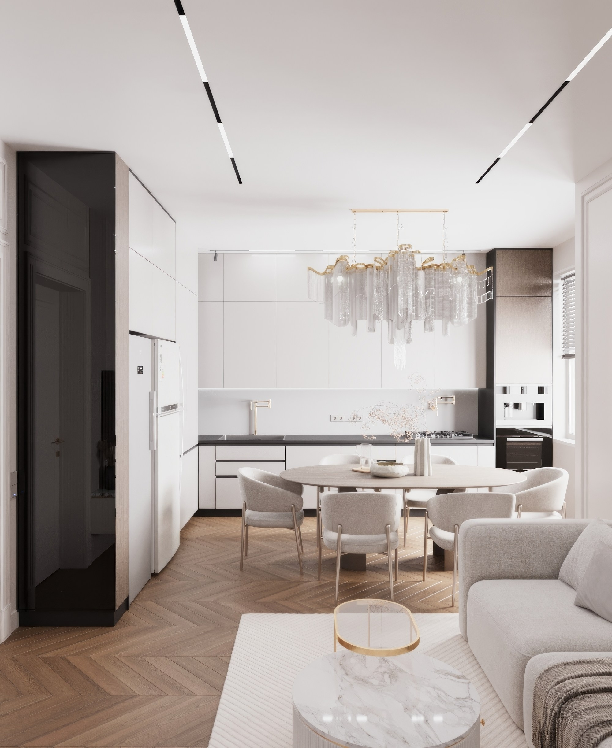 Квартира — Минимализм с элементами классики. Мансур Гусейнов дизайнер интерьеров г. Махачкала