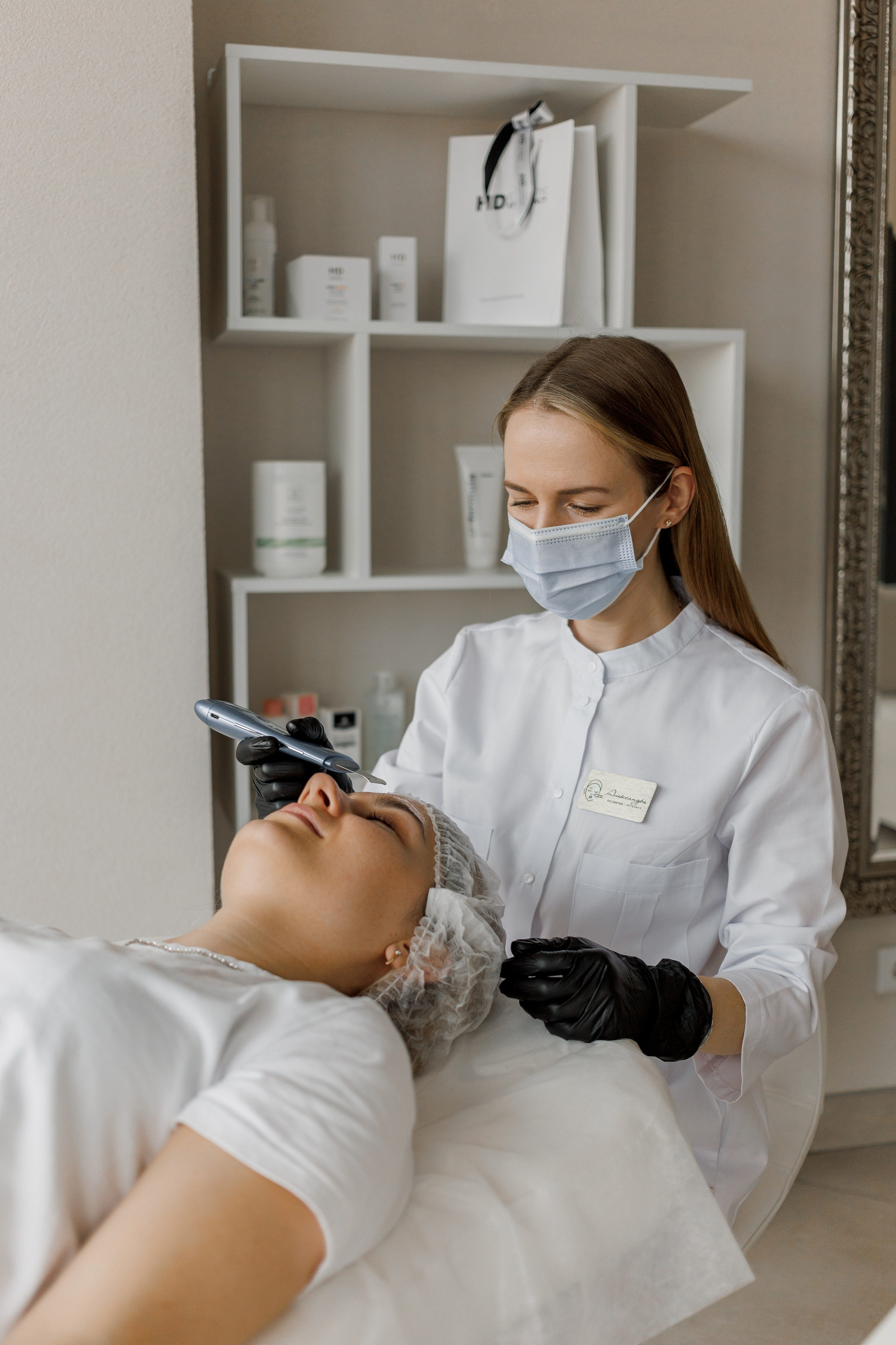 Контентная съёмка в кабинете косметолога. КОНТЕНТ ФОТОГРАФ