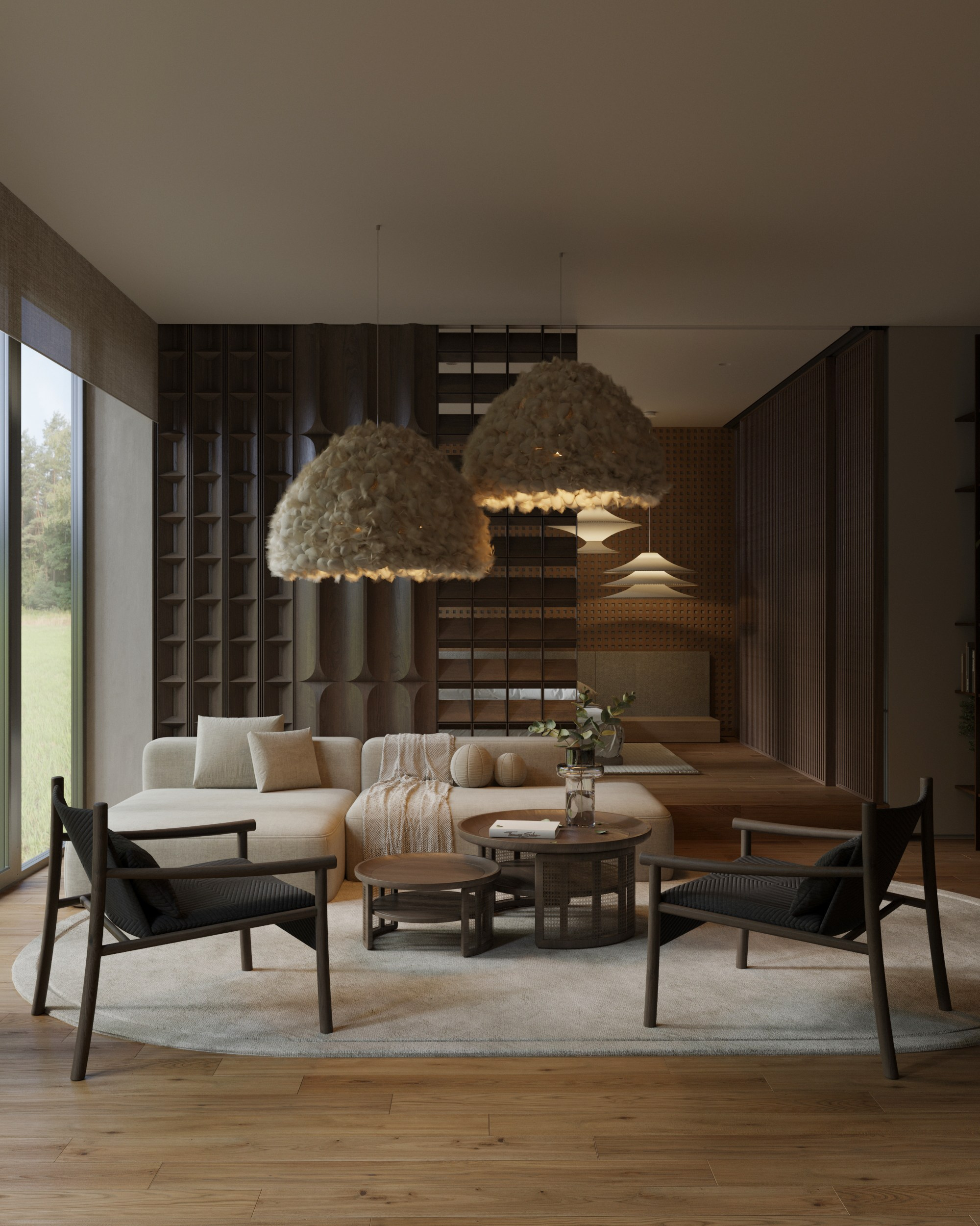 Bedroom Japandi. 3d визуализация интерьеров в Калининграде Раскопа Александра