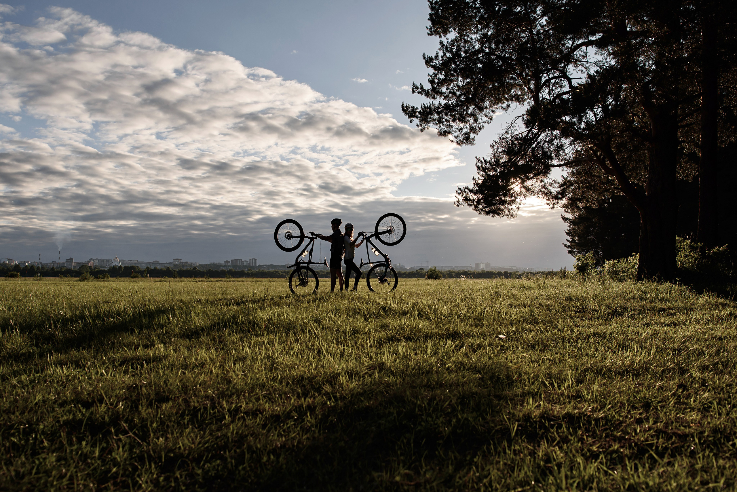 Силуэт Велопрогулка