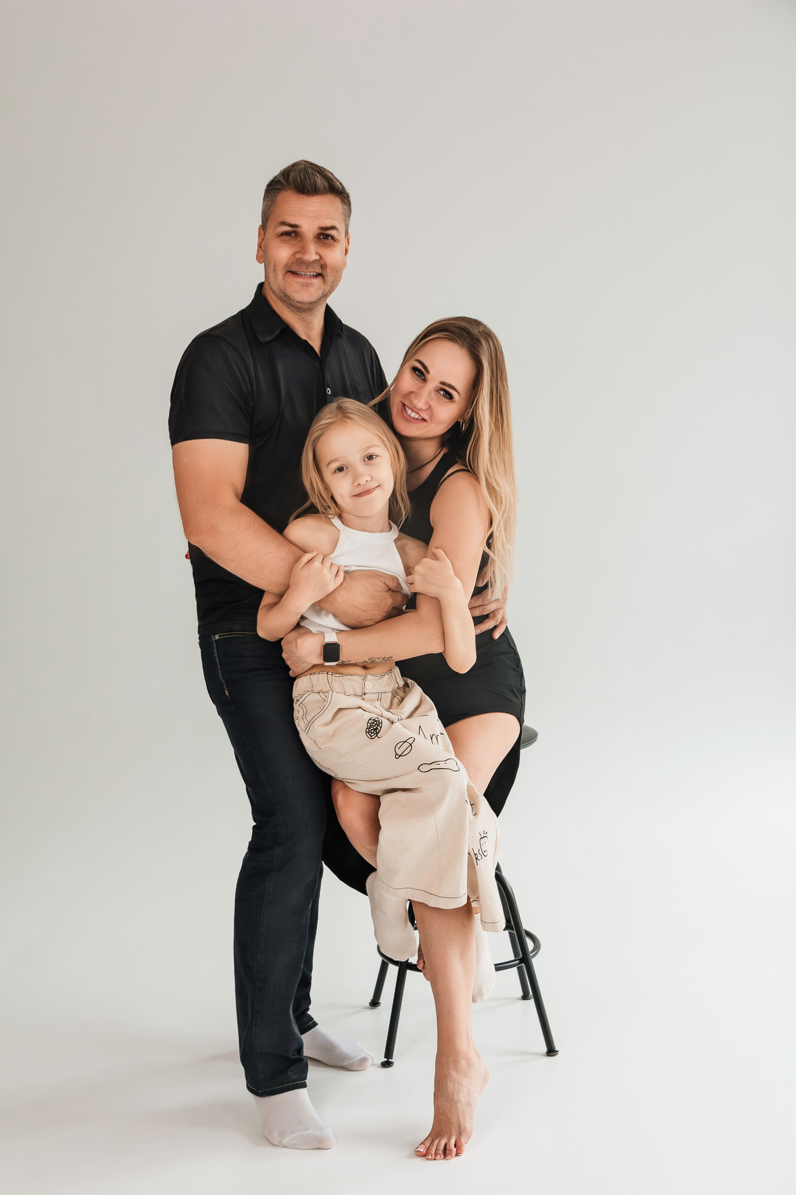 Семейная минималистичная фотосессия. Семейный и детский фотограф Кущ Наташа