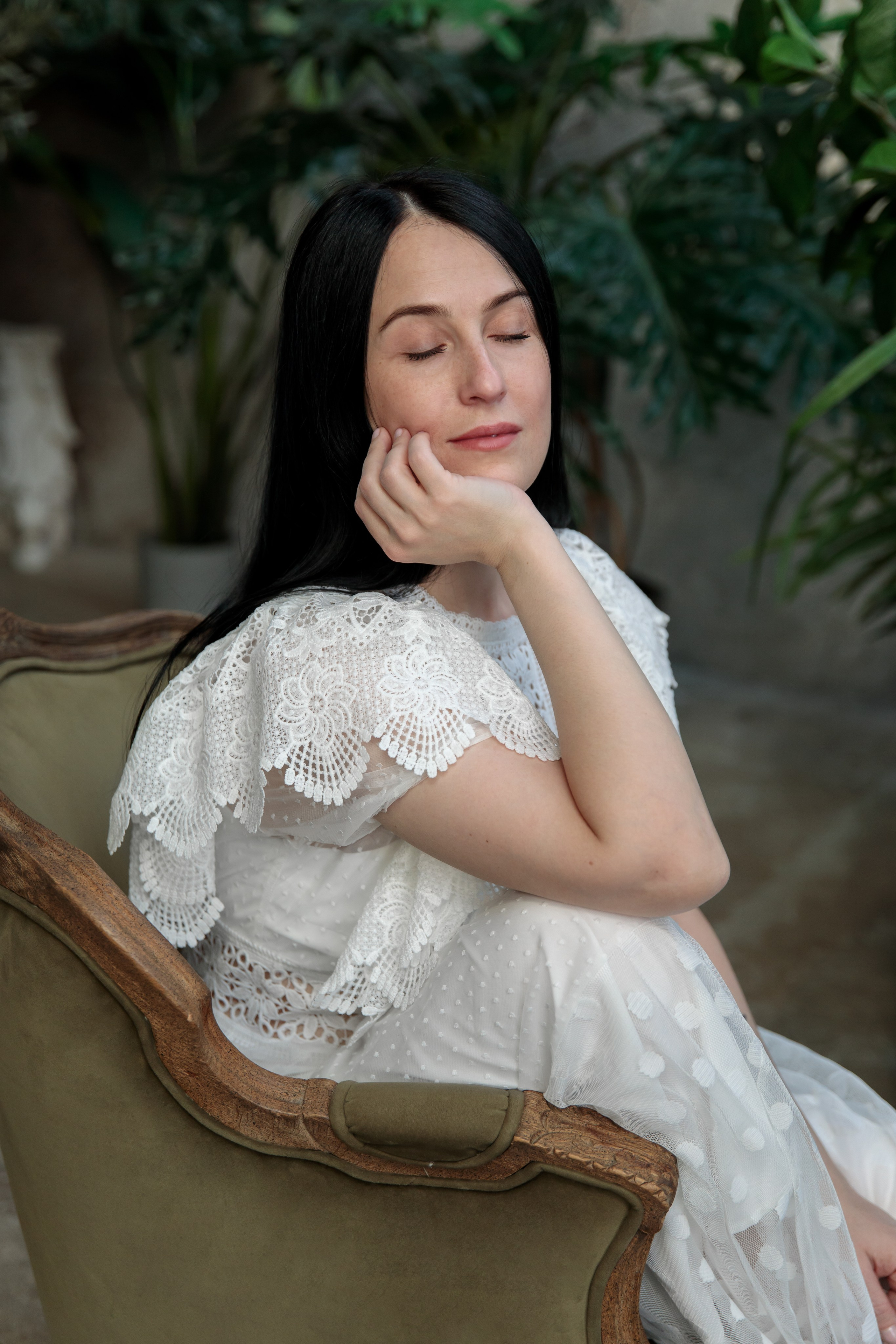 Ольга. Оранжерея. Фотограф в Москве Надуева Татьяна. Женский портрет, детский портрет, с