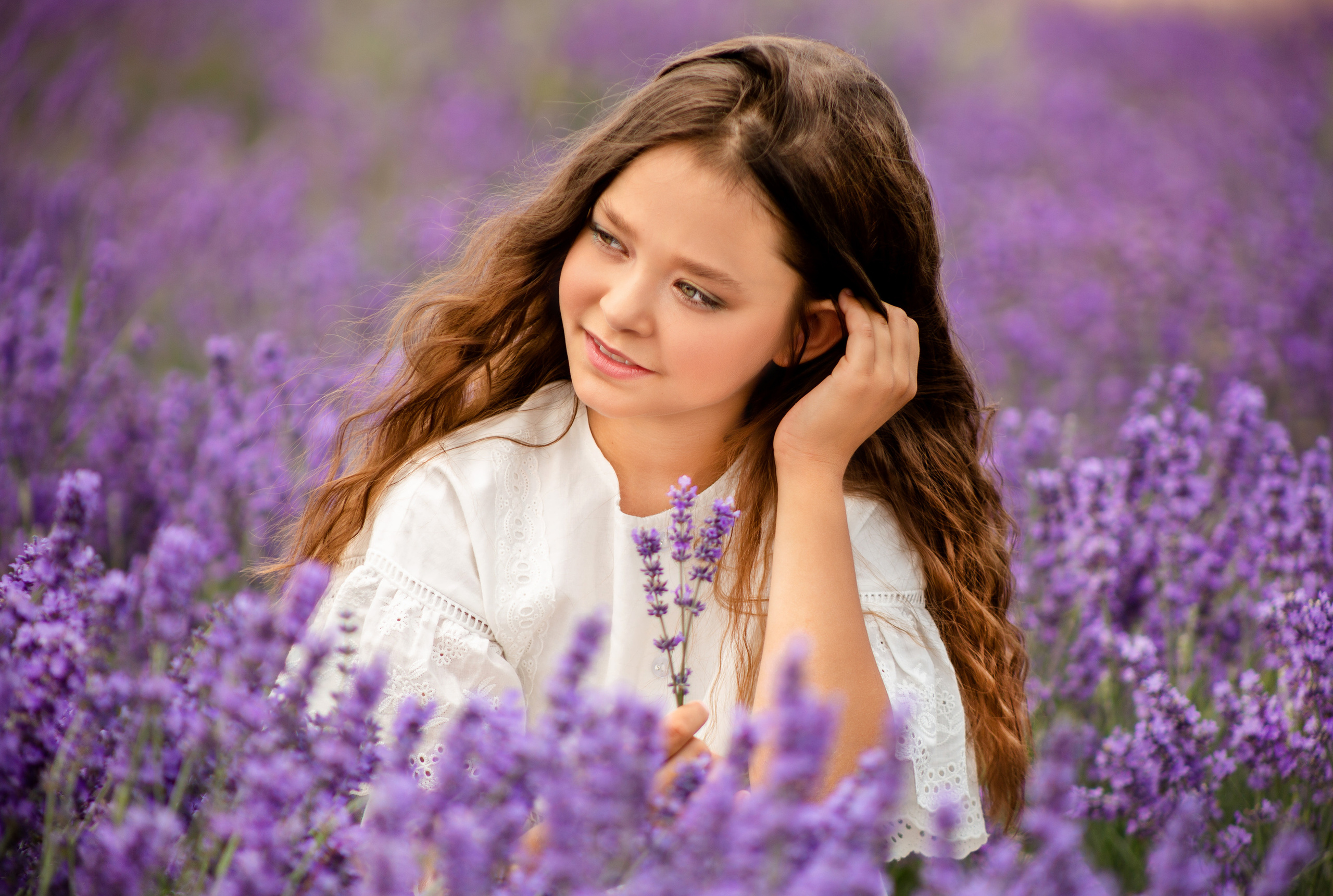 дети в лаванде 