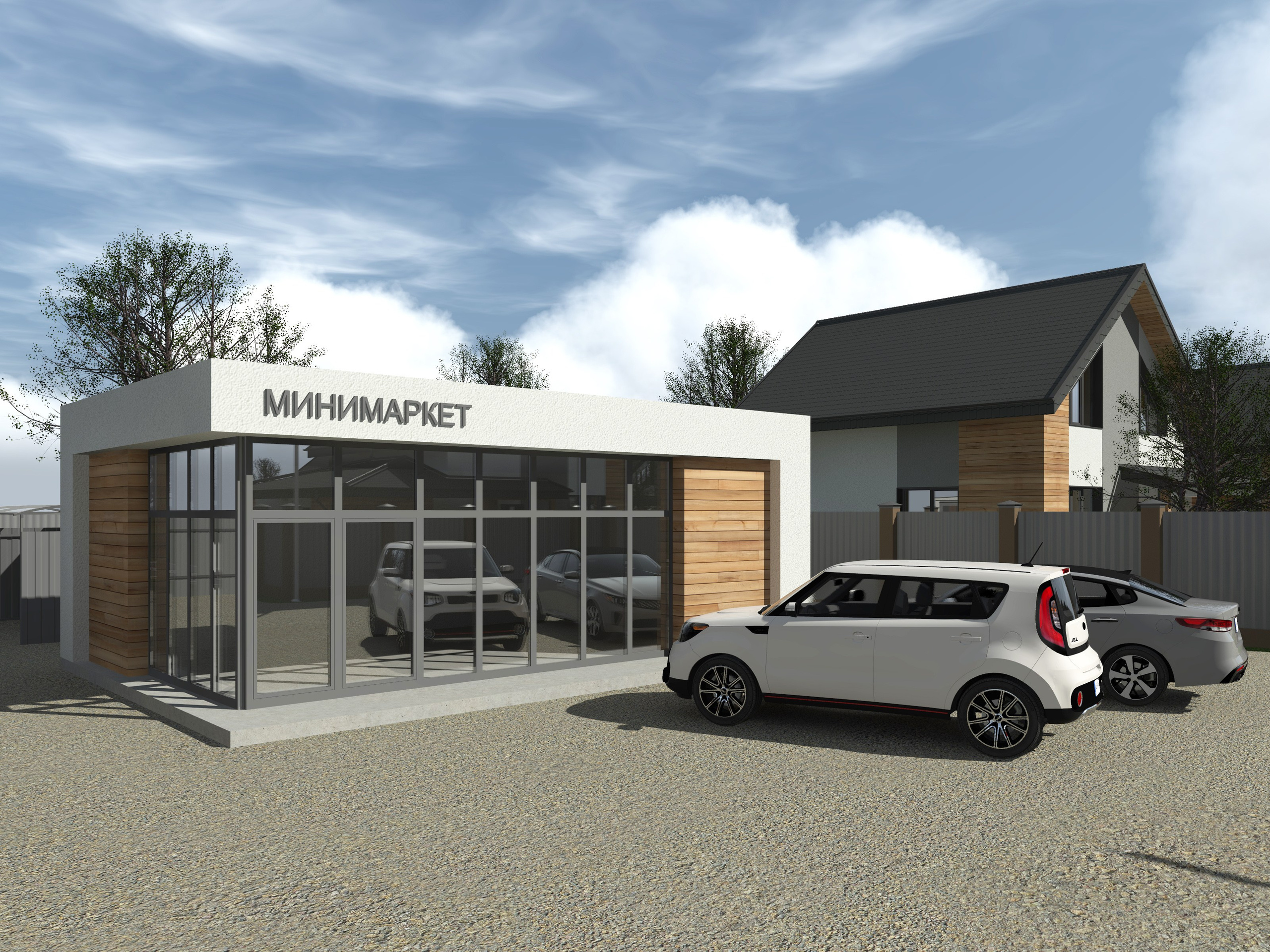 Коттеджный поселок с ИЖД 160 м². ПРОЕКТИРОВАНИЕ ИНТЕРЬЕРОВ И АРХИТЕКТУРНЫХ РЕШЕНИЙ В СТУДИИ SHELOFAST DESIGN