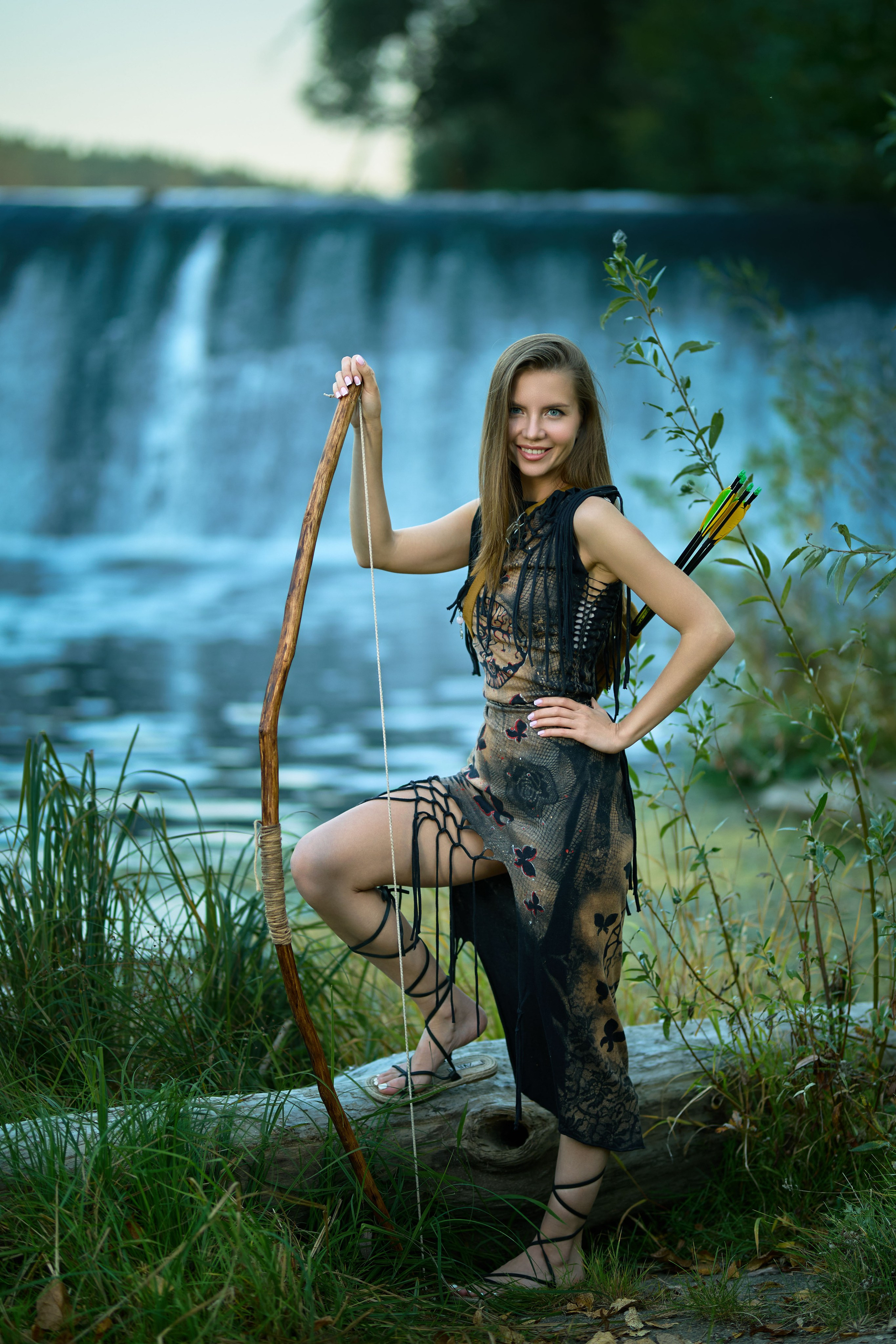 тематическая фотосессия чебоксары лук стрелы амазонка