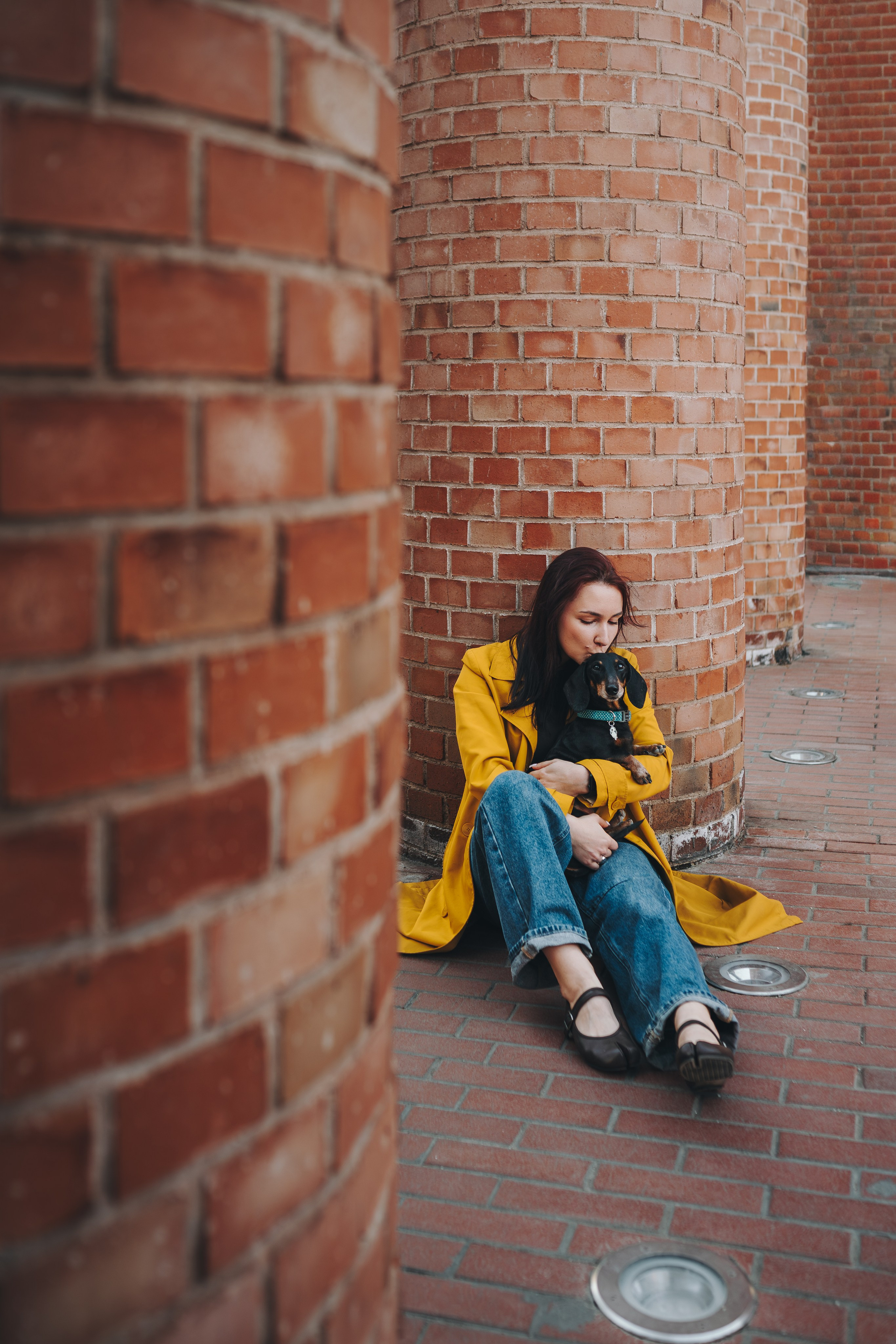 Аня и Оскар. Семейный фотограф анималист Ананьева Мария — Москва