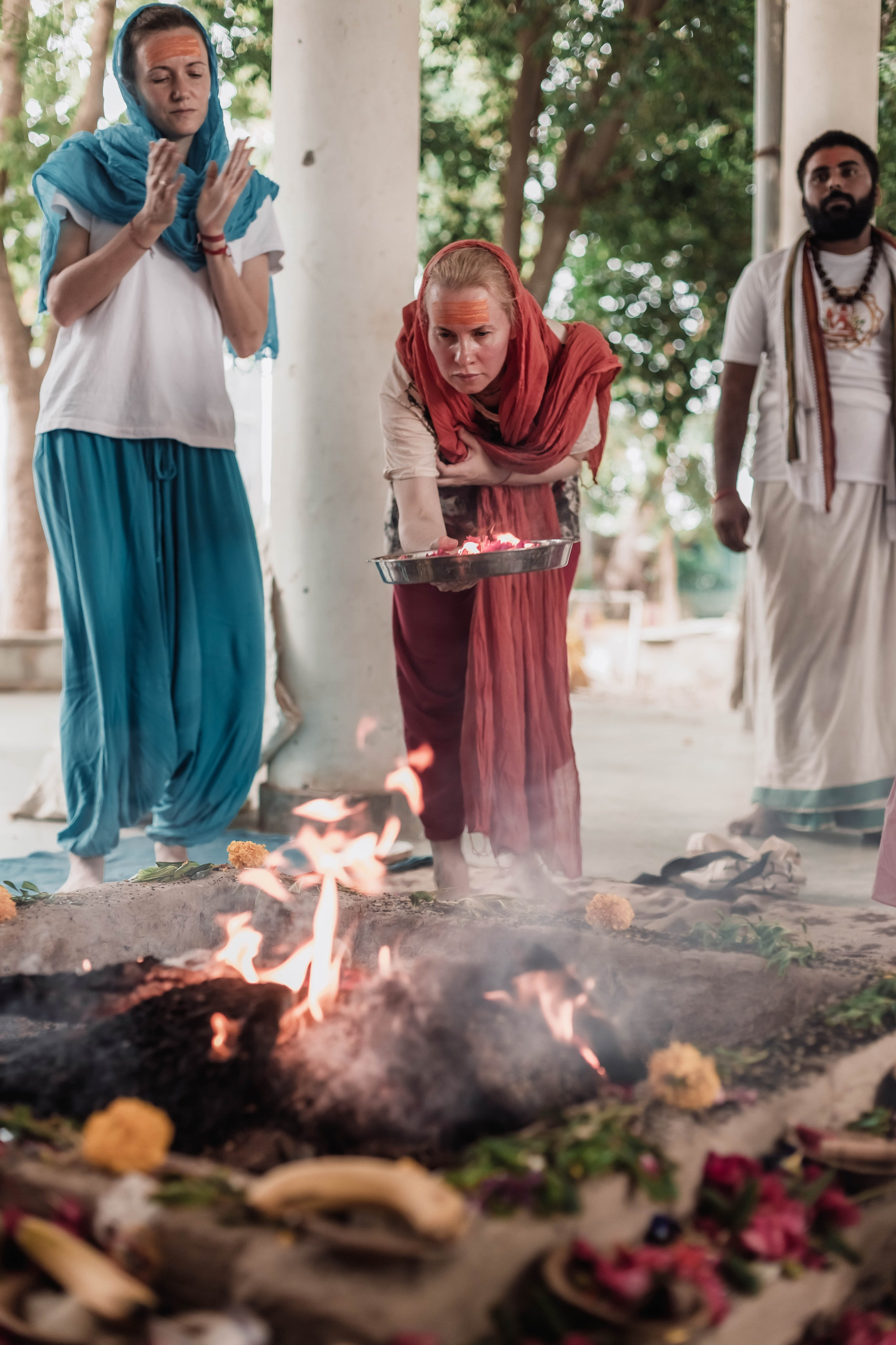 Pitri Paksha yagyas & poojas Devraha Baba ji ashram. Mariam Bagdasaryan