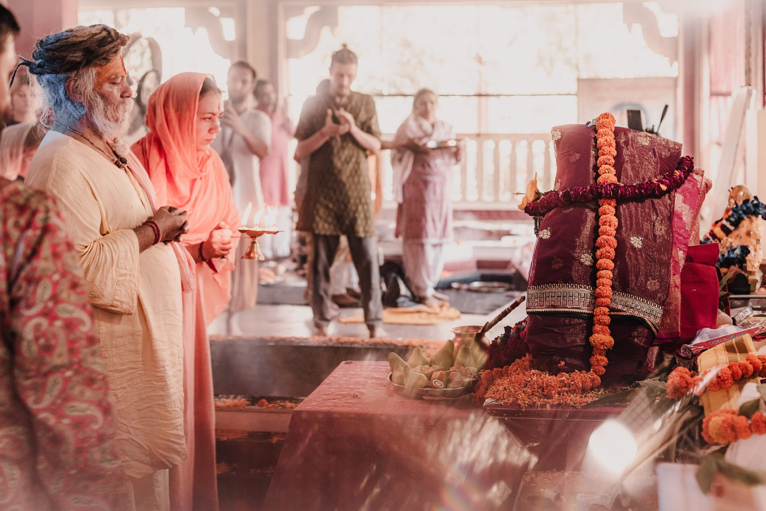 Navaratri yajna at Devraha Baba Ji ashram. Мариам Багдасарян