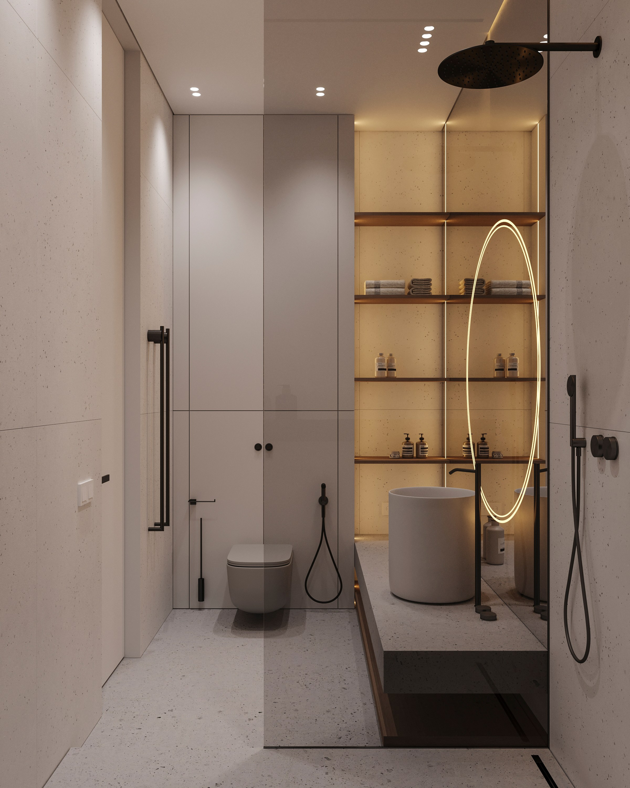 CONCRETE | DESIGNER ANNE KIREEVA. Interior Visualization by Valerie Stetyukevich