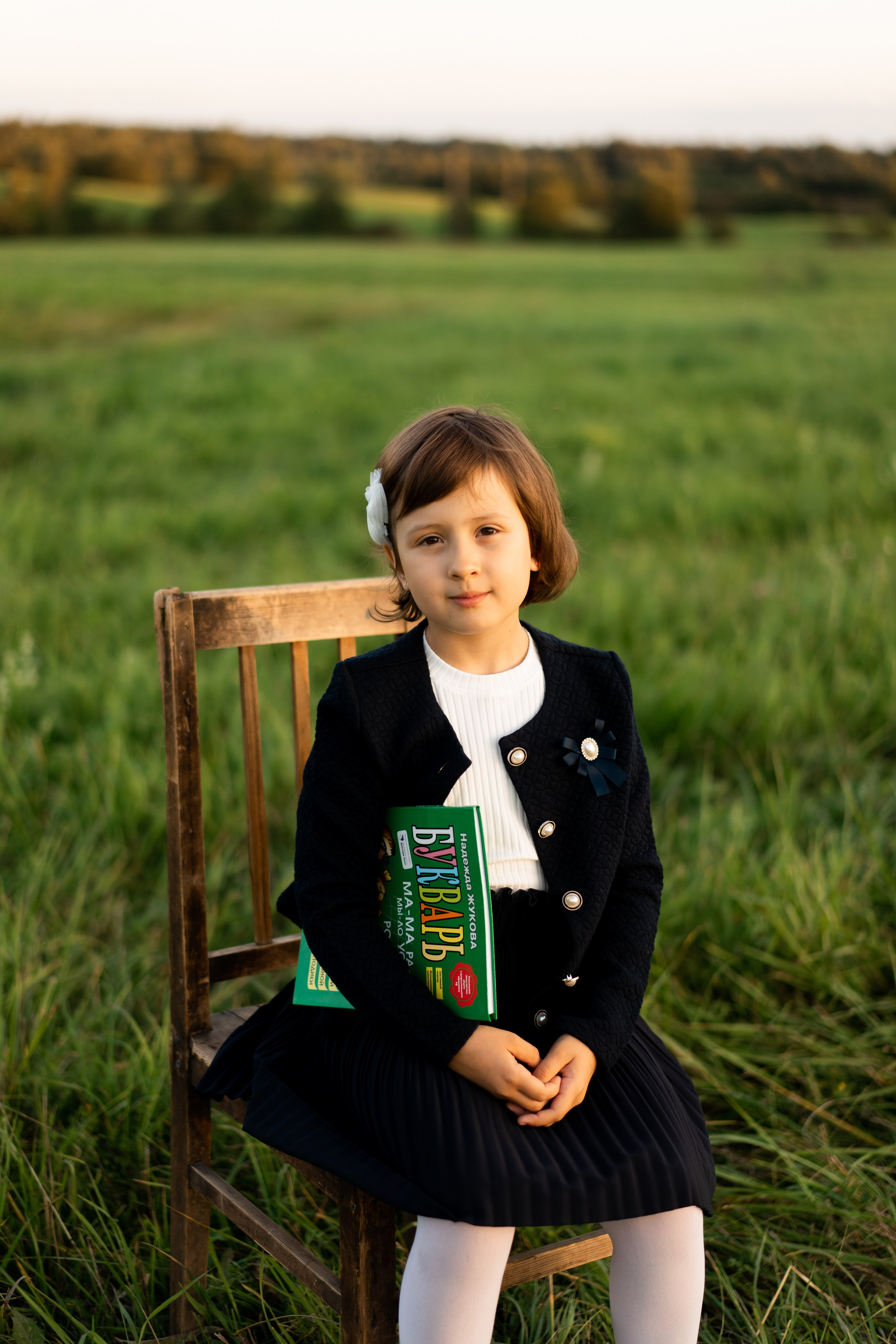 Майя. Первый раз в 1 класс. Семейный и детский фотограф в Санкт-Петербурге Дарина Герчиу