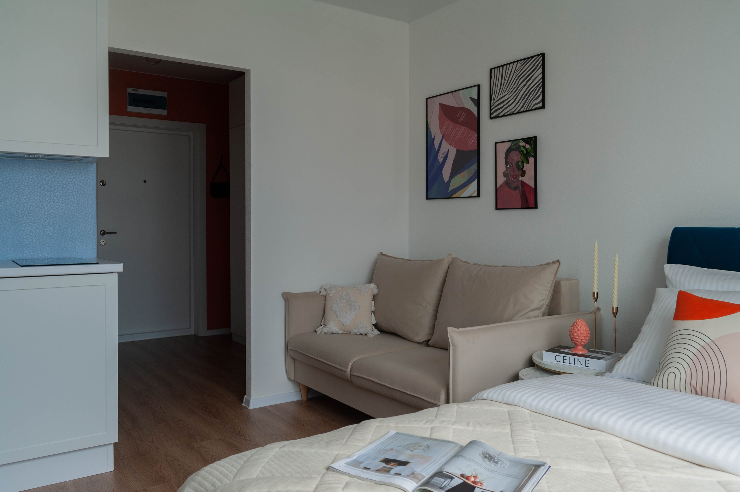 Съемка студии для посуточной аренды ЖК «Волга Парк». Интерьерный фотограф в Ярославле. Вероника Лазыкина