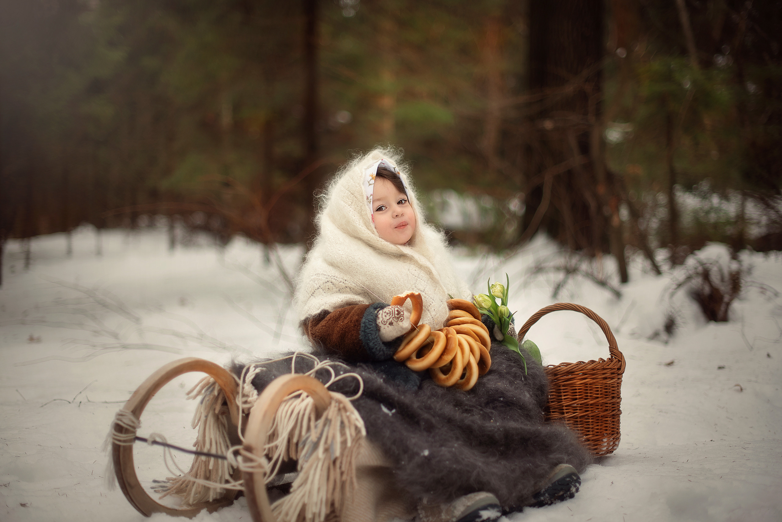 Зима в стиле ретро. Фотограф Альбина Вакунова