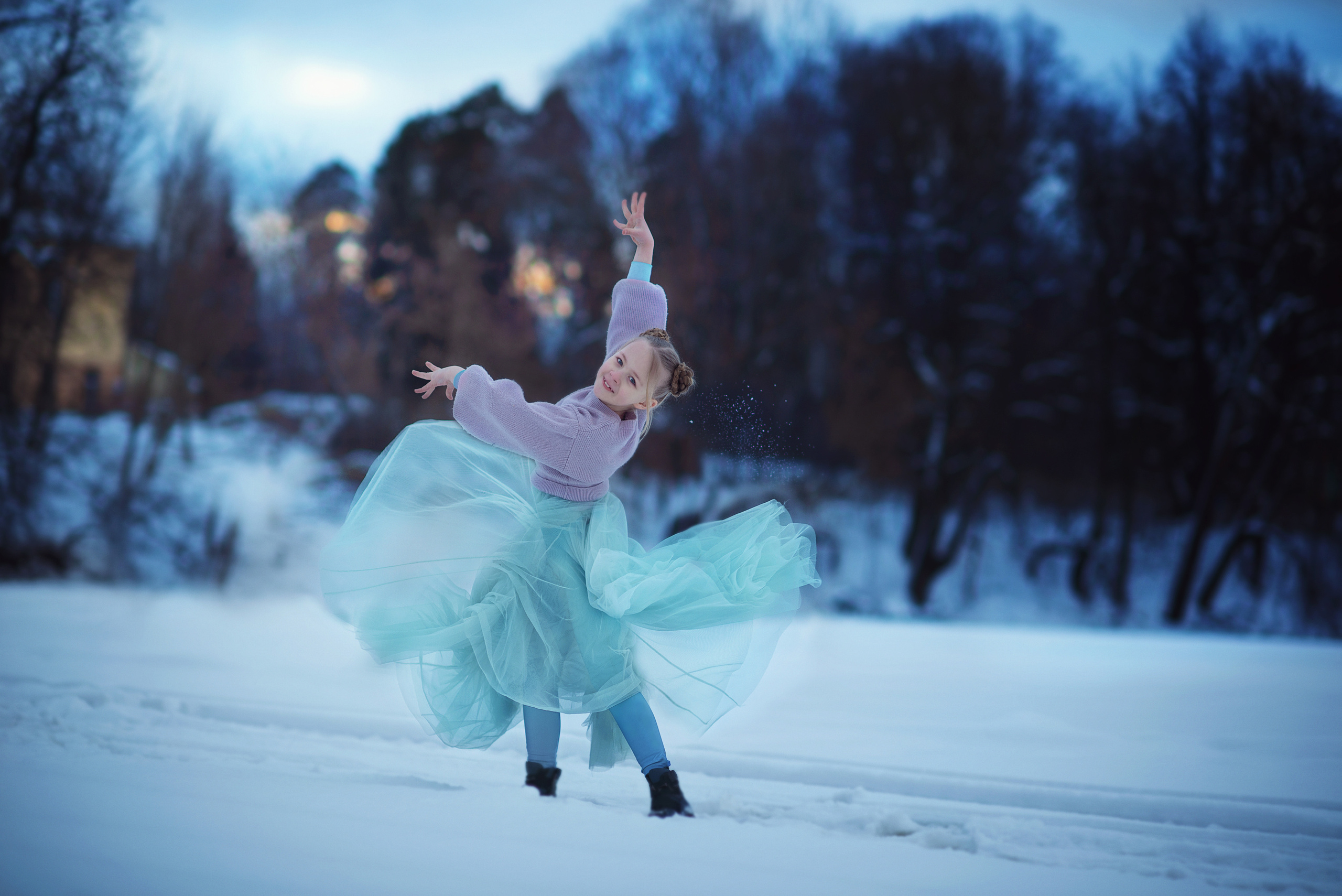 Балерина на озере. Фотограф Альбина Вакунова