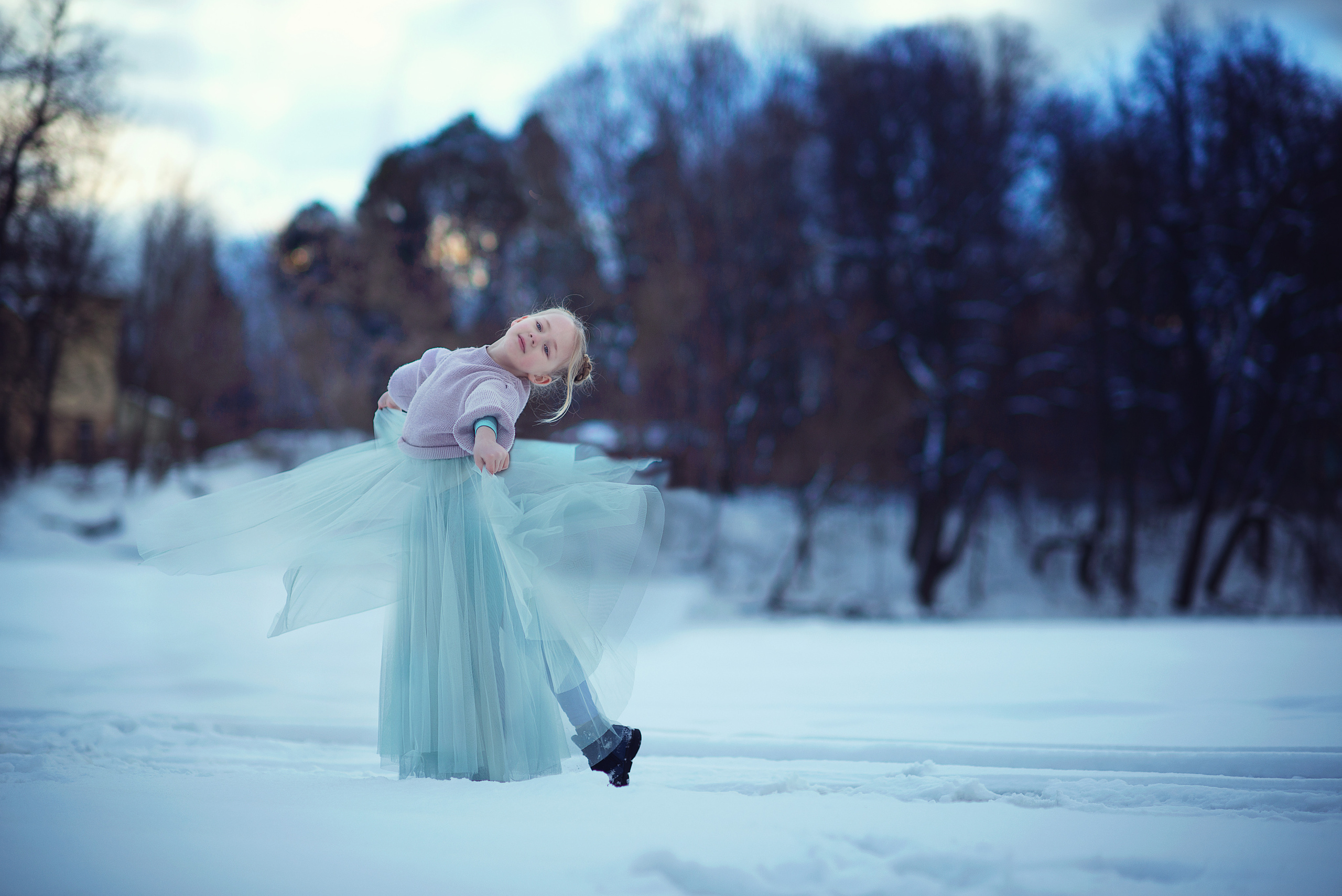 Балерина на озере. Фотограф Альбина Вакунова