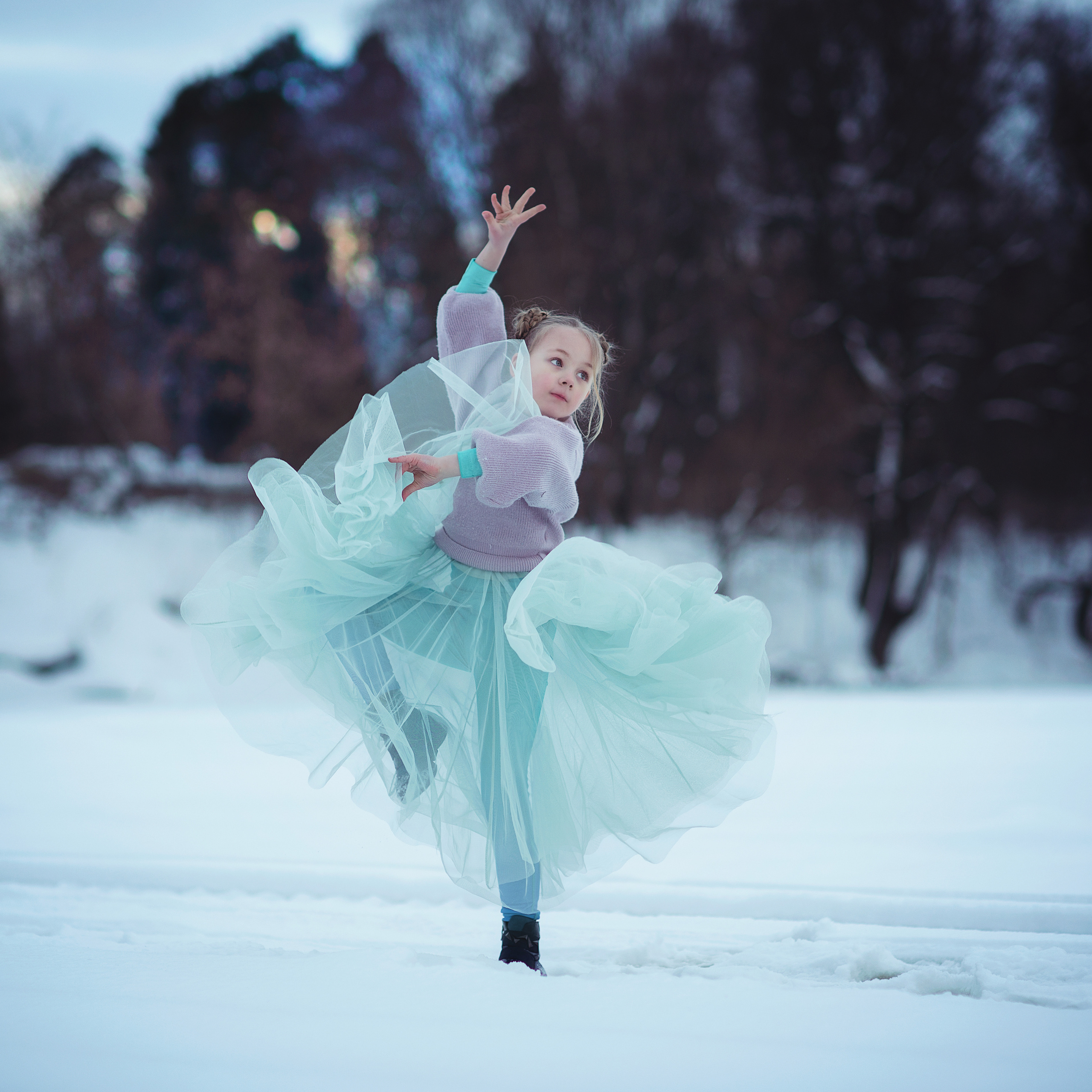 Балерина на озере. Фотограф Альбина Вакунова