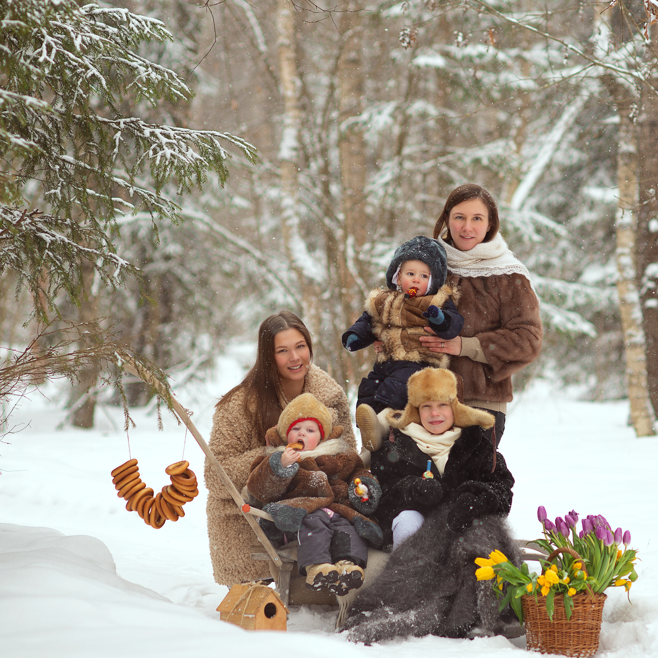 Зима в стиле ретро. Фотограф Альбина Вакунова