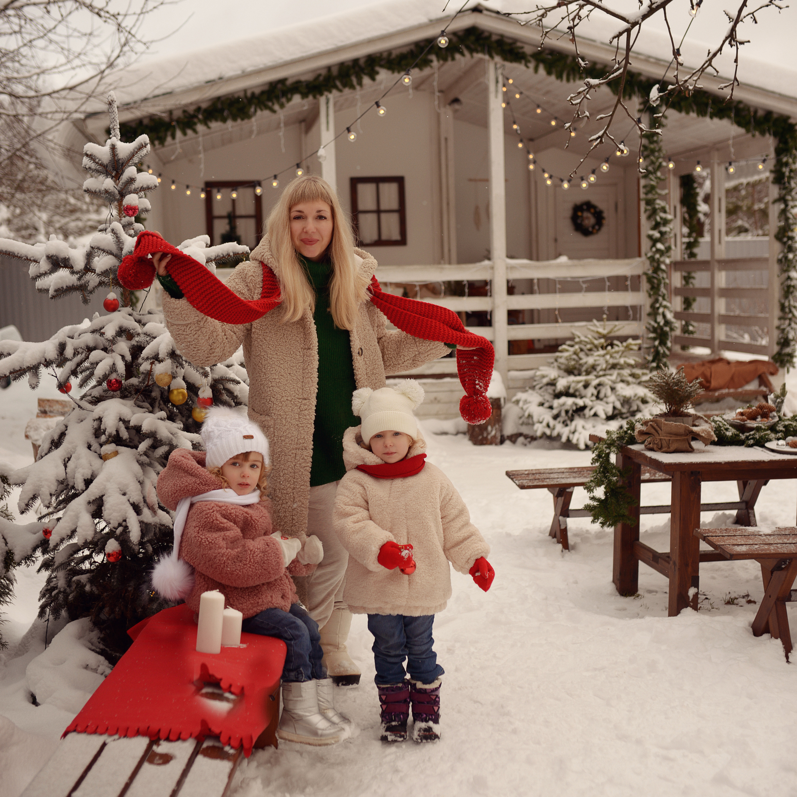 Новый год на даче. Фотограф Альбина Вакунова