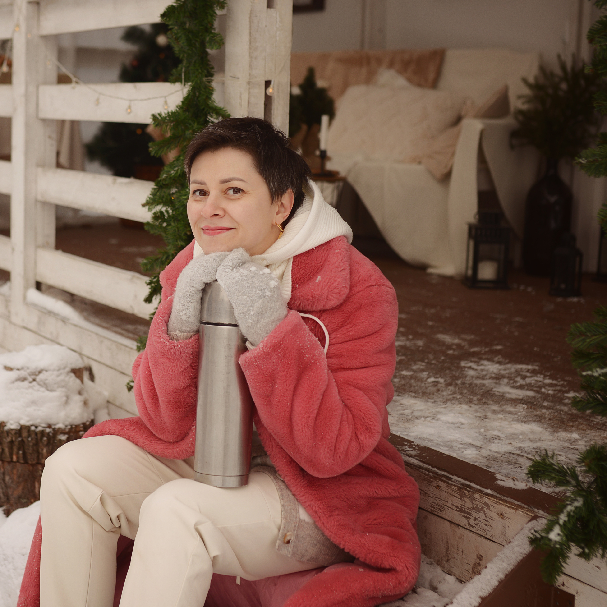 Новый год на даче. Фотограф Альбина Вакунова