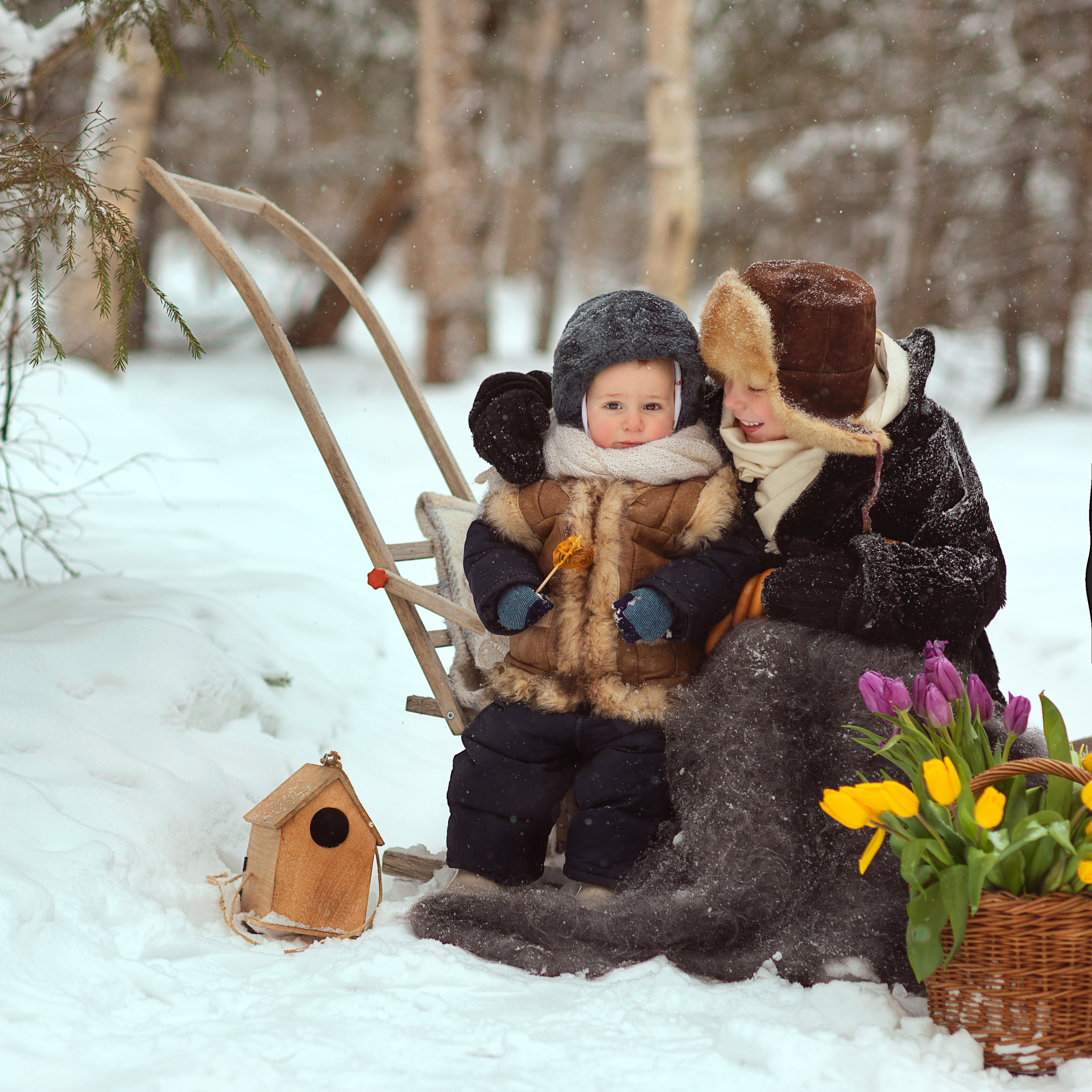 Зима в стиле ретро. Фотограф Альбина Вакунова