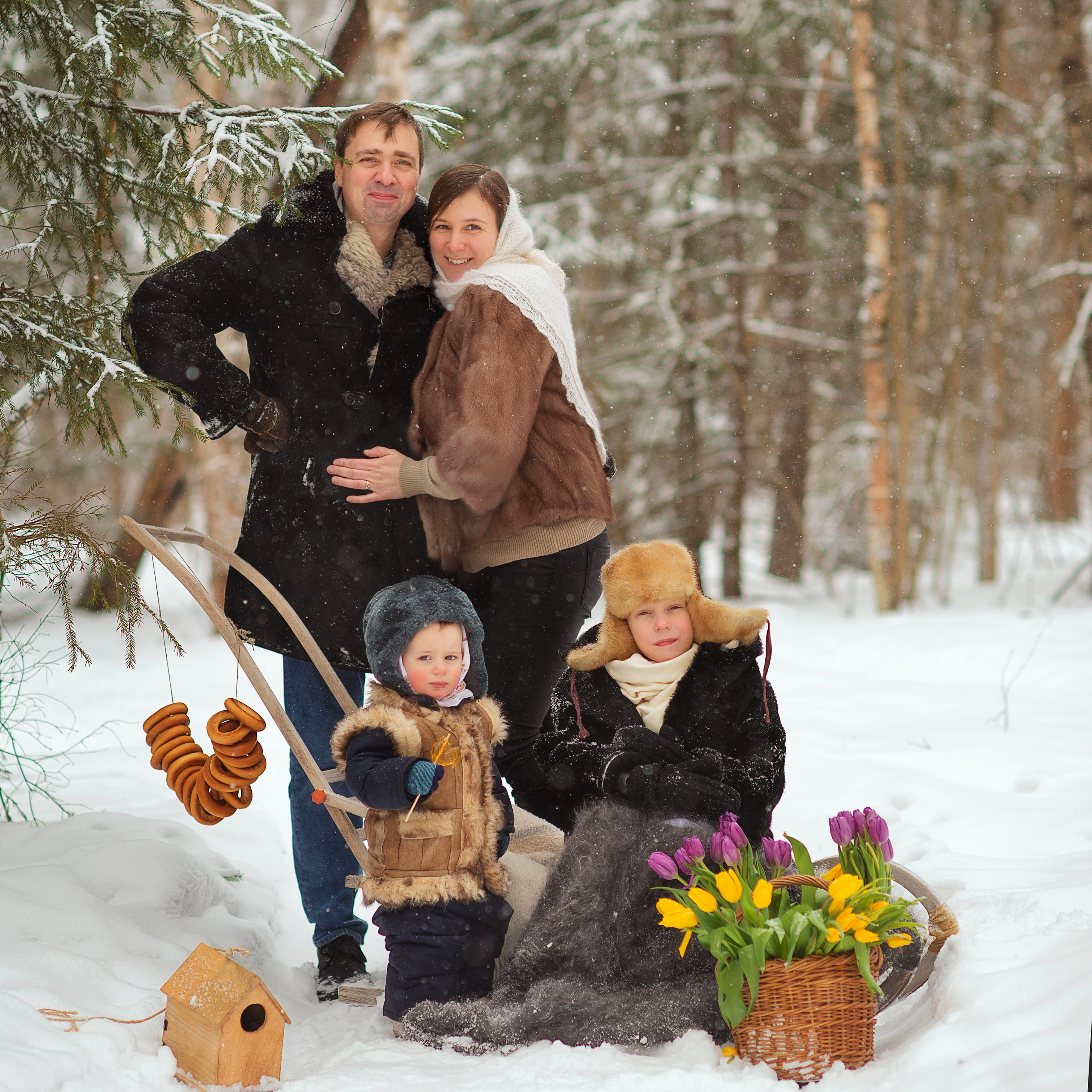 Зима в стиле ретро. Фотограф Альбина Вакунова