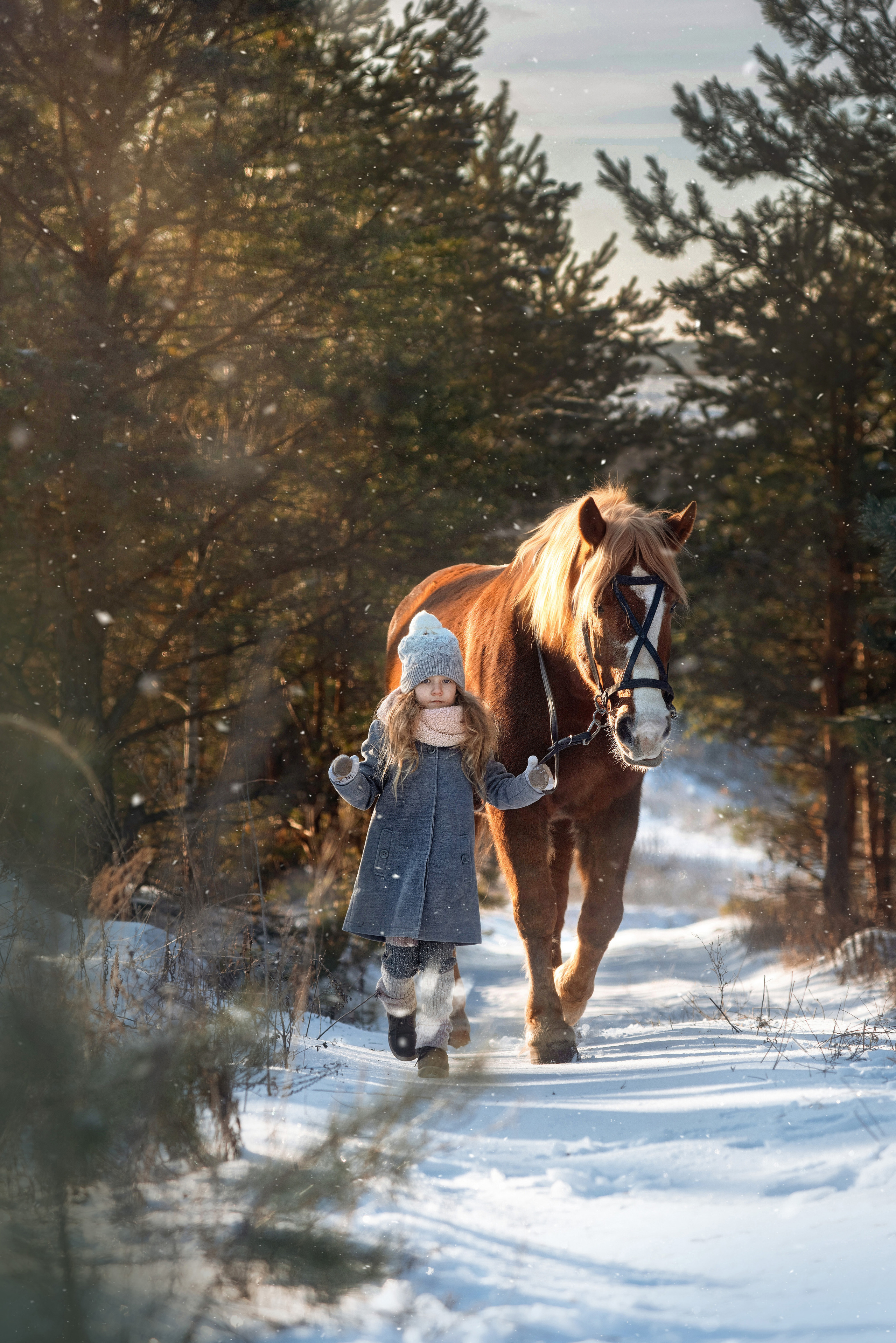 Детская съемка. С Бураном