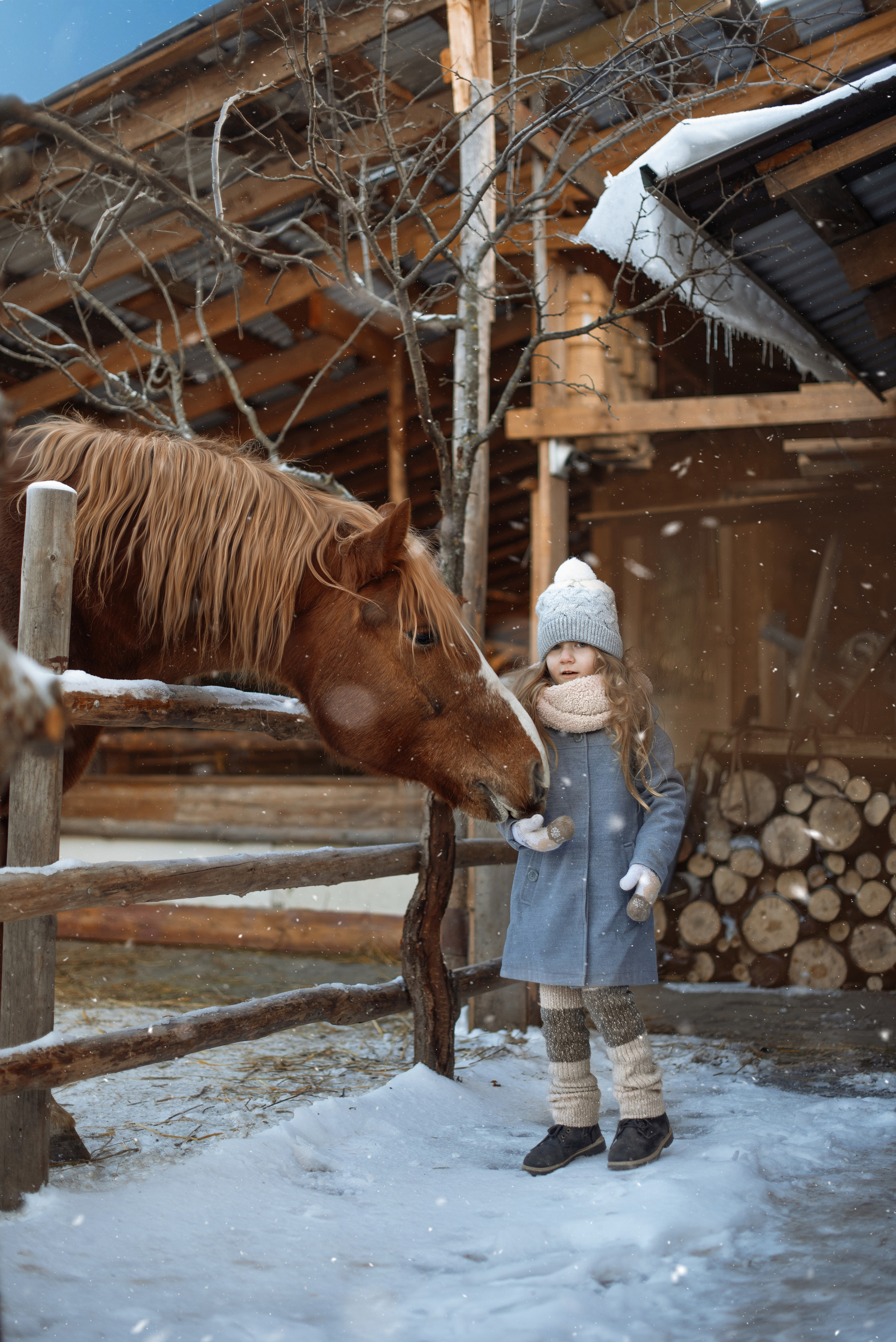 Детская съемка. С Бураном