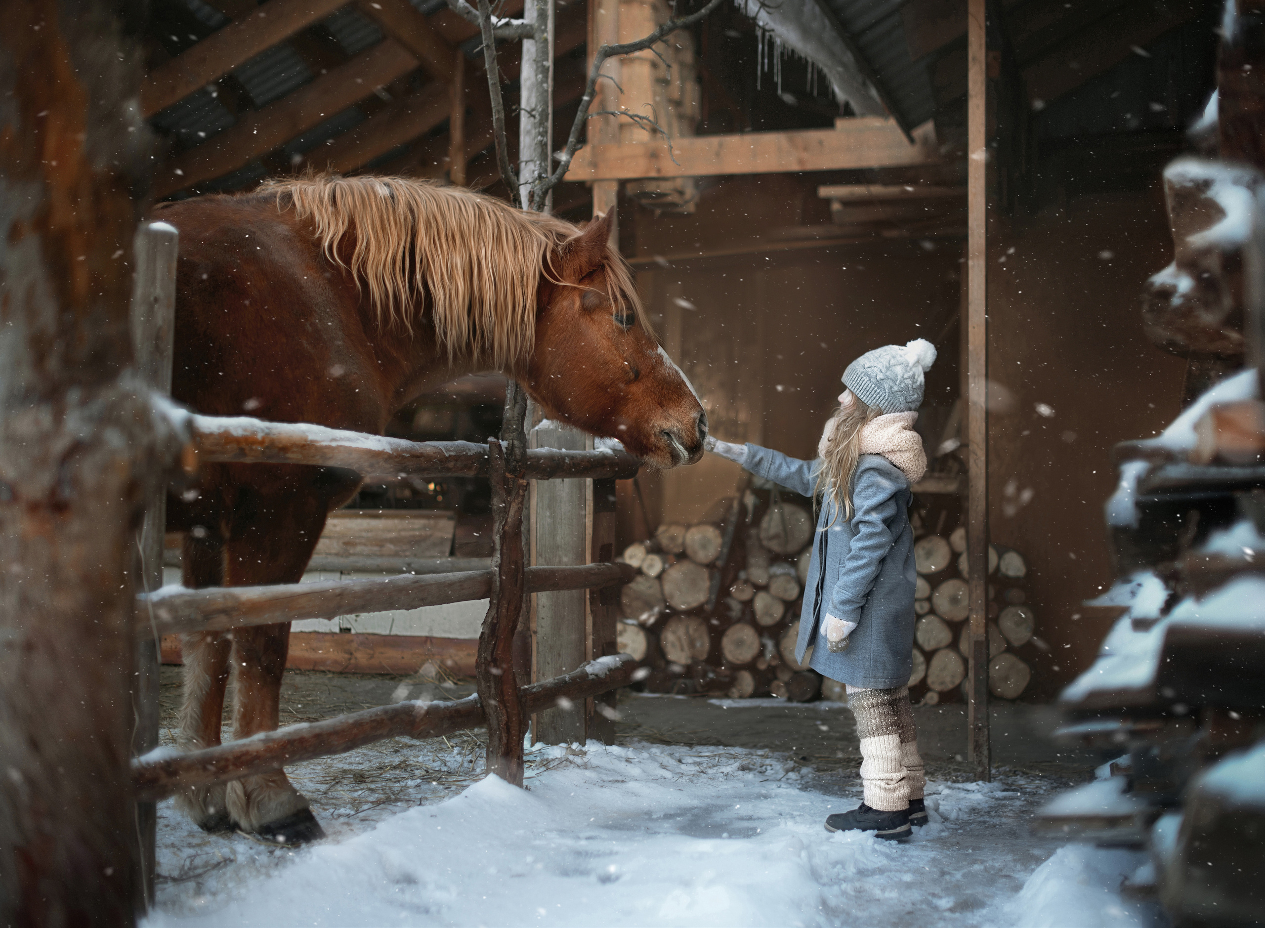 Детская съемка. С Бураном