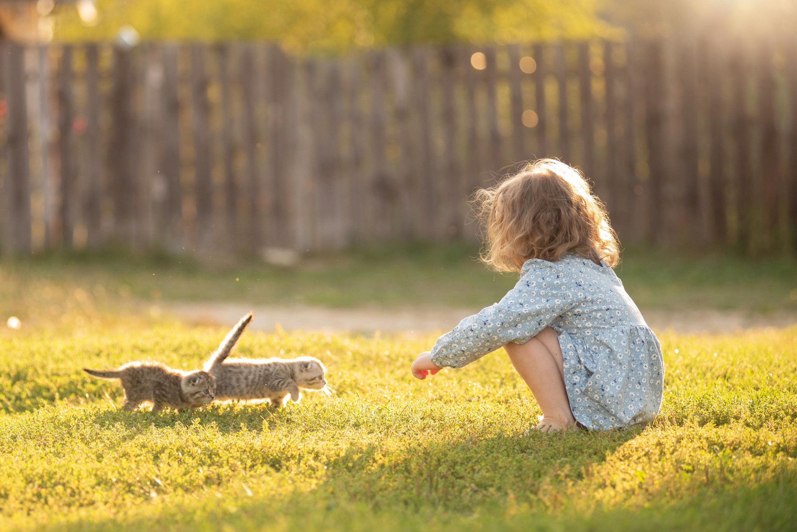 Детская съемка. Вика в деревне
